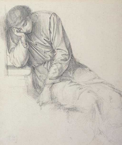 Edward Burne-Jones — Этюд к "Мечте Чосера о хороших женщинах"