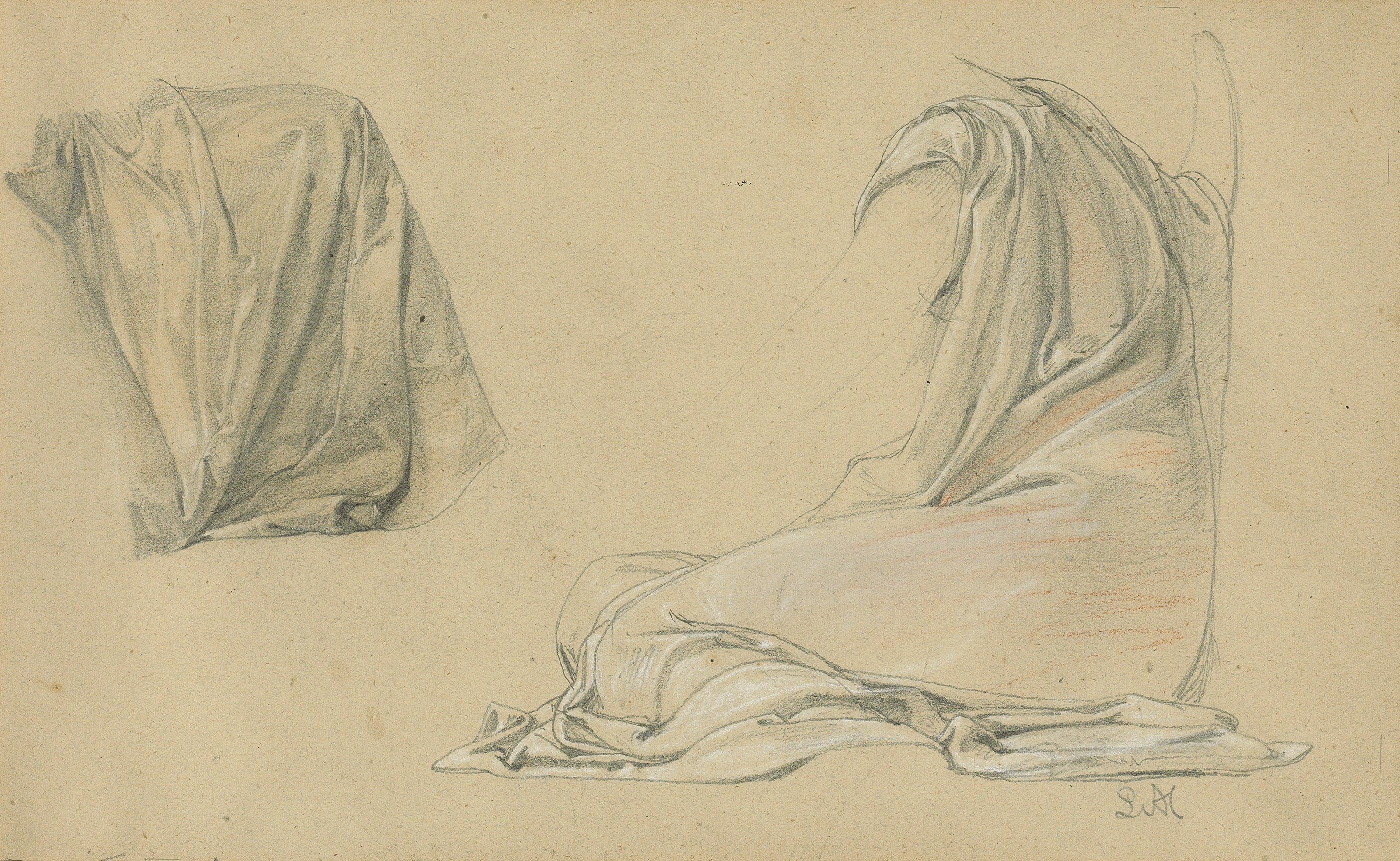 Edward Burne-Jones — Этюд гурнардса, возможно, для "Морской нимфы", изображение 3