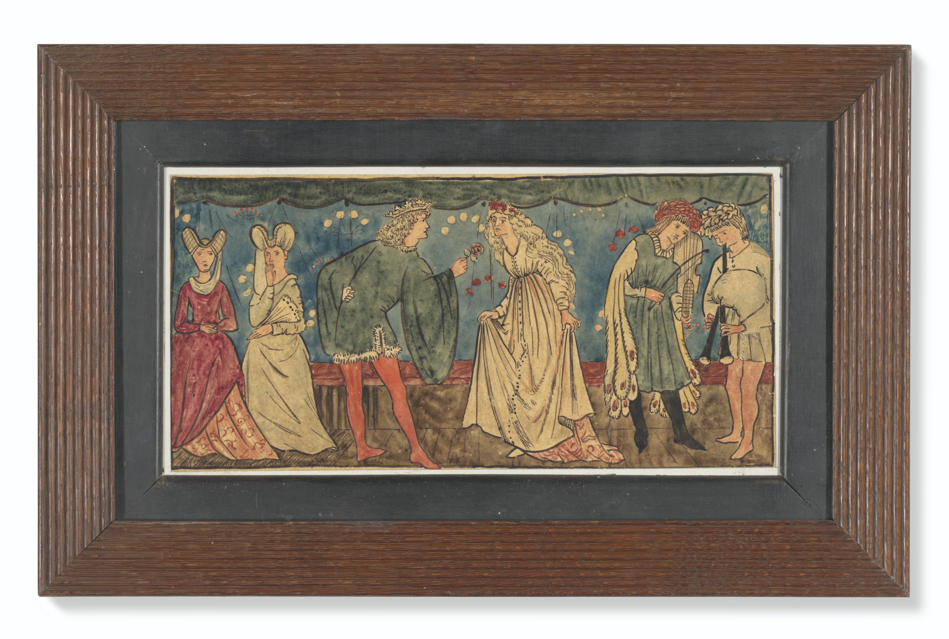 Edward Burne-Jones — Два варианта дизайна плитки "Золушка"