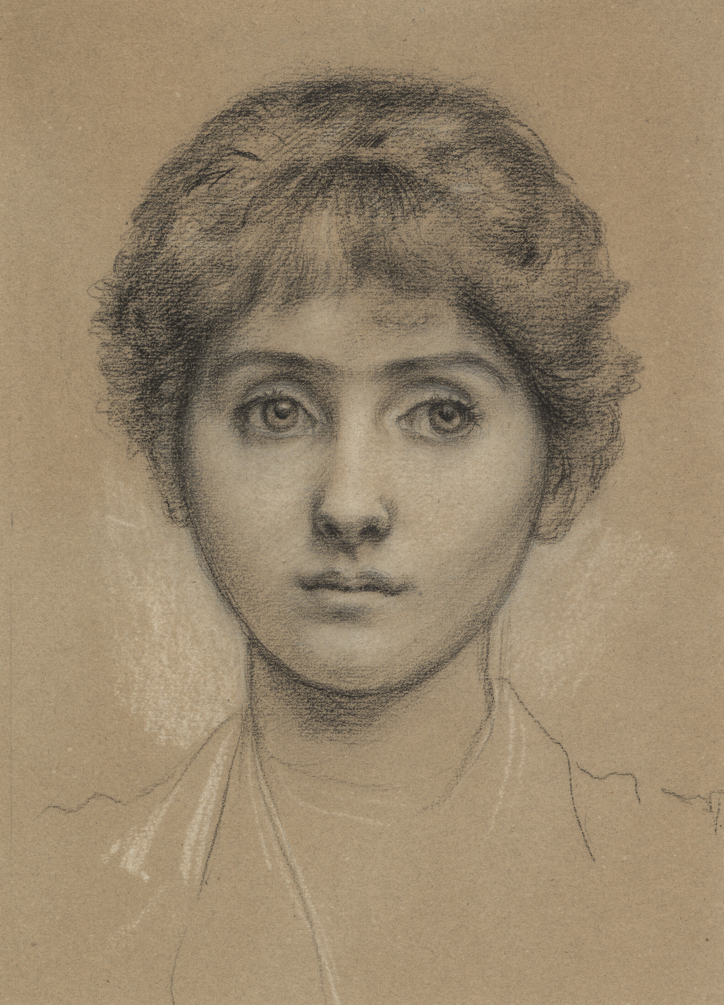 Edward Burne-Jones — Портрет Маргарет Берн-Джонс, вероятно, этюд для "Крессиды"