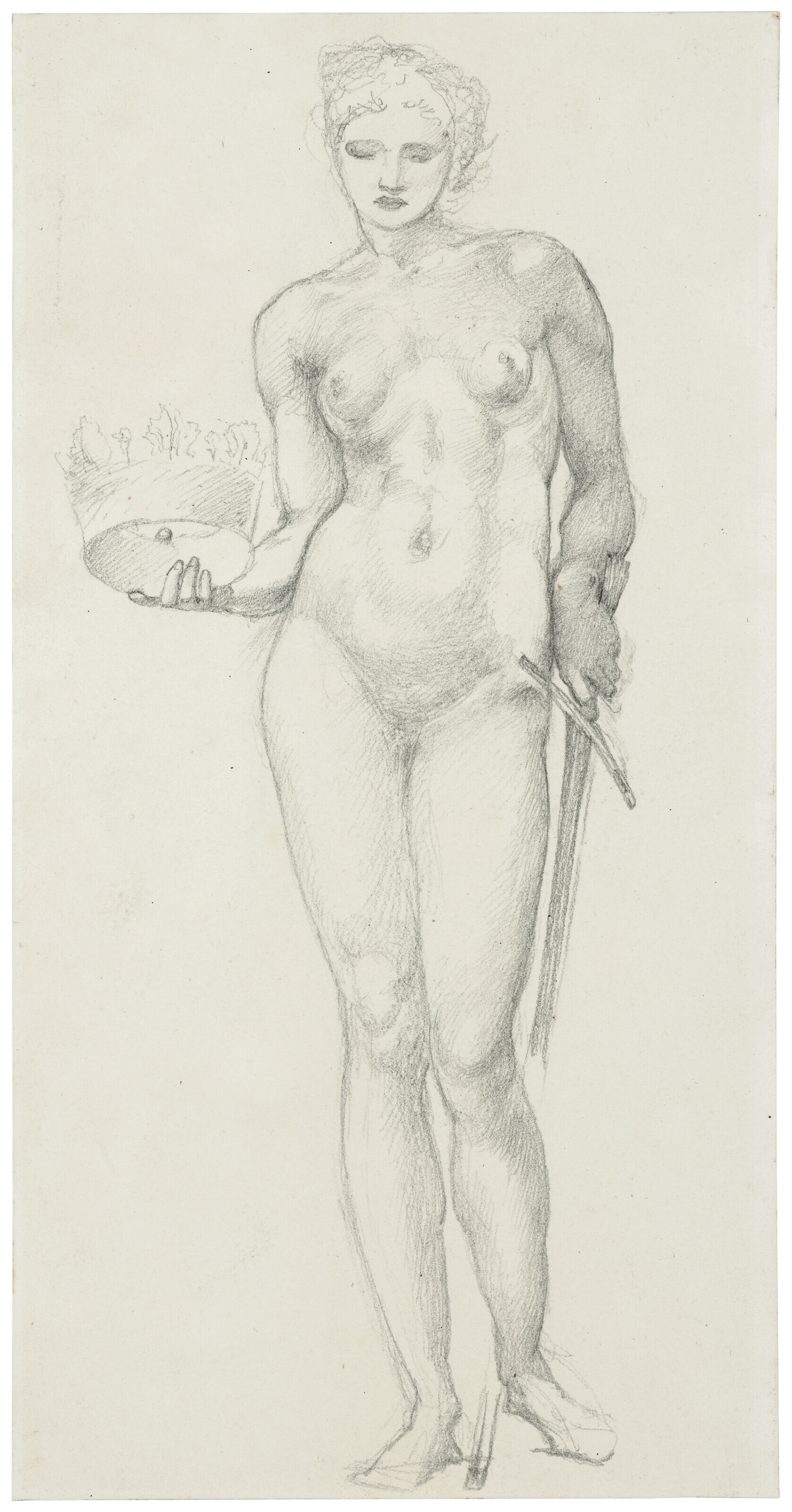 Edward Burne-Jones — Правосудие, этюд для витража в Калькуттском соборе