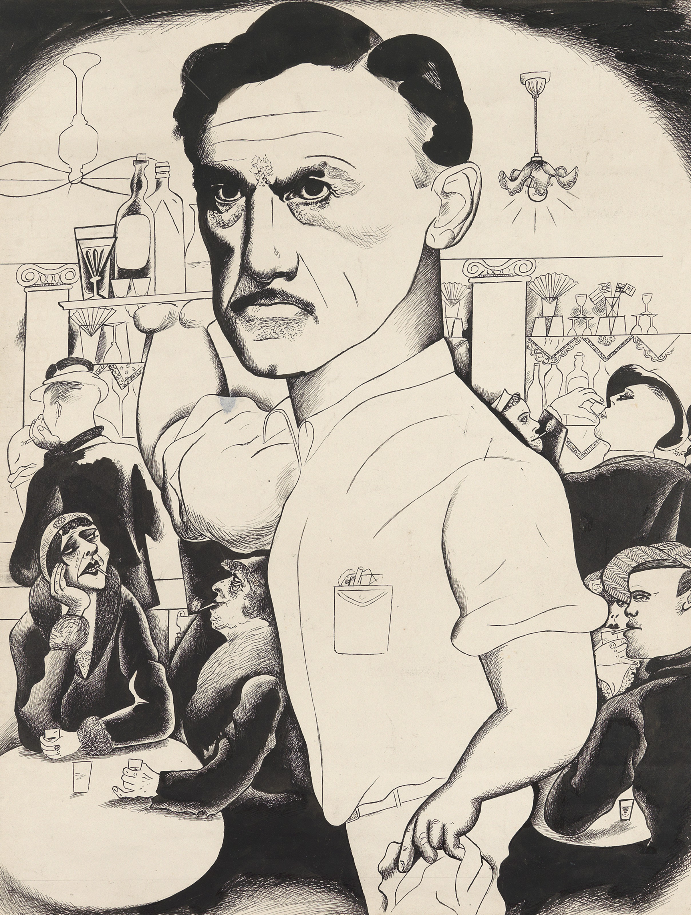 Edward Burra — О'Нил (Бармен), изображение 1