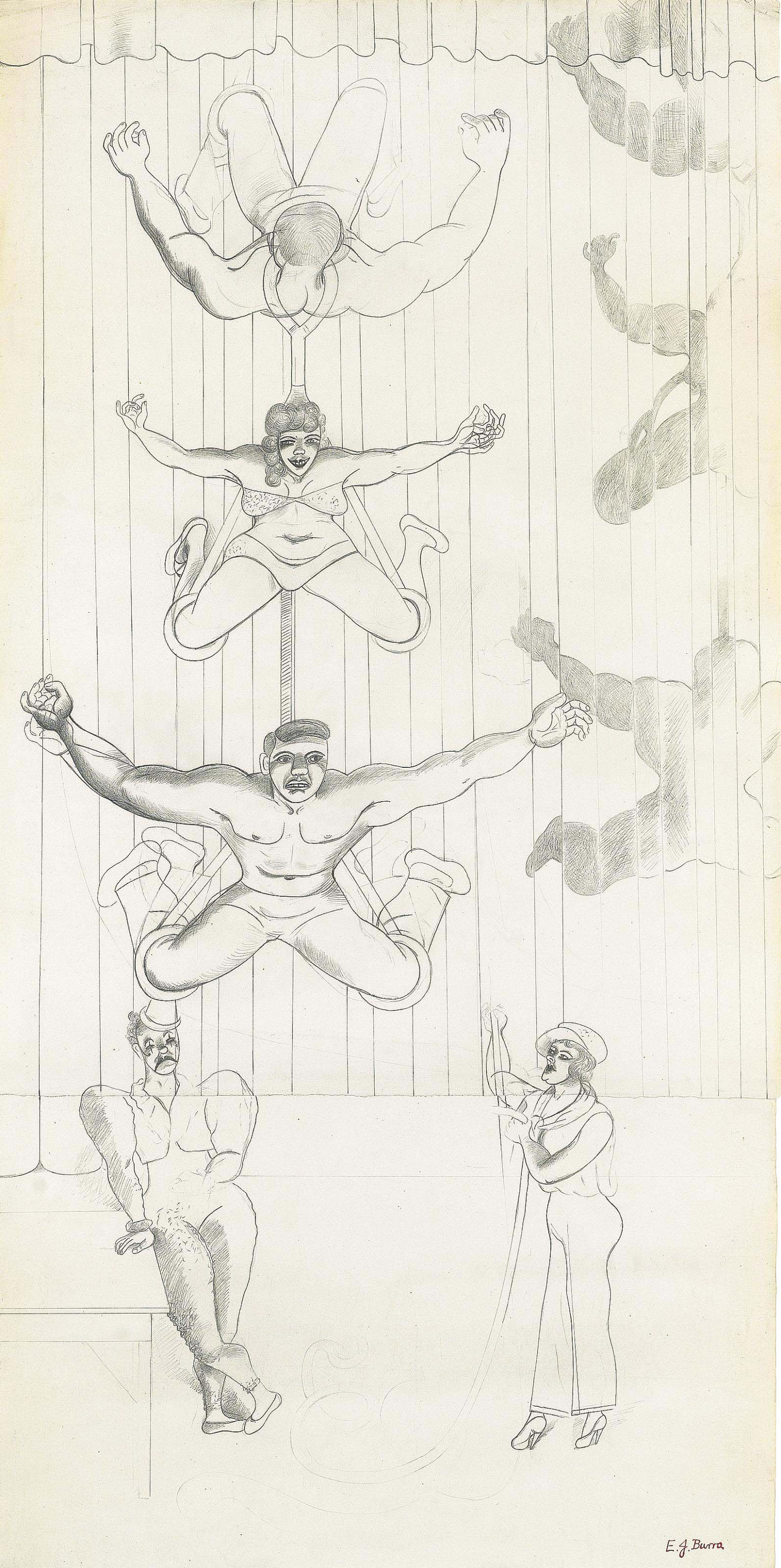 Edward Burra — Акробаты
