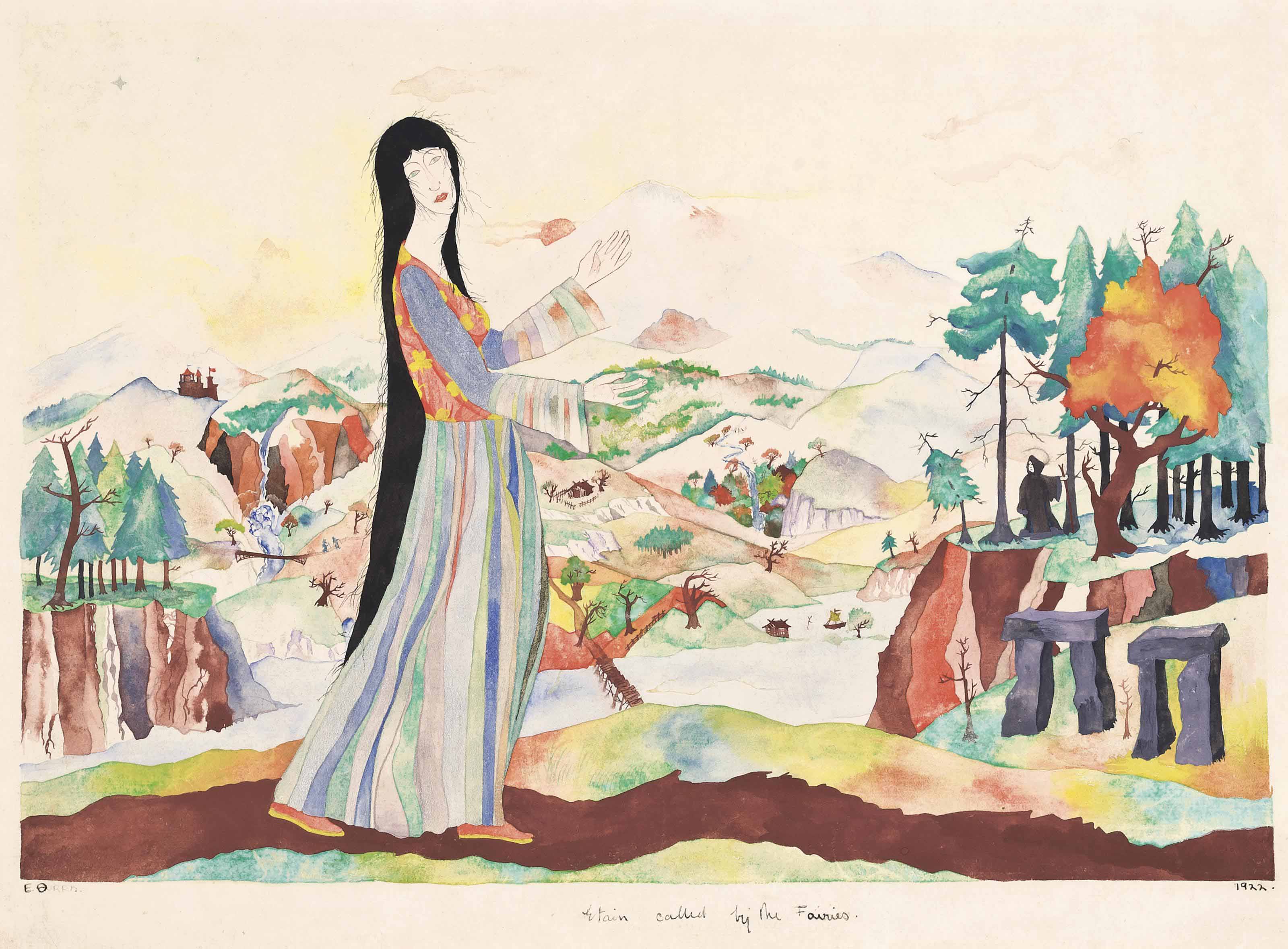 Edward Burra — Этейн, призванная феями