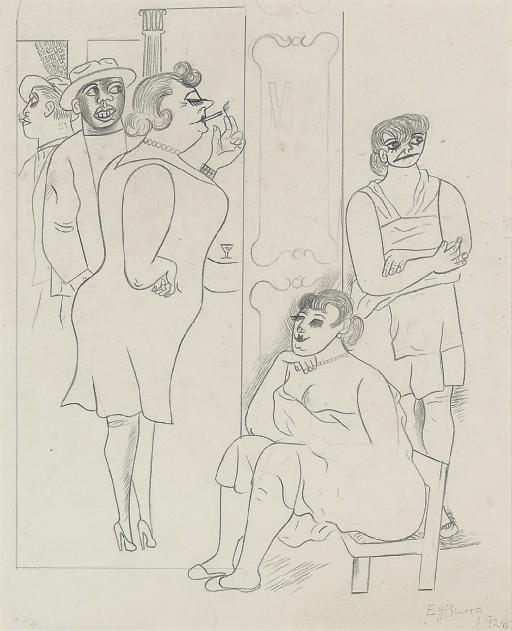 Edward Burra — Фрейлины