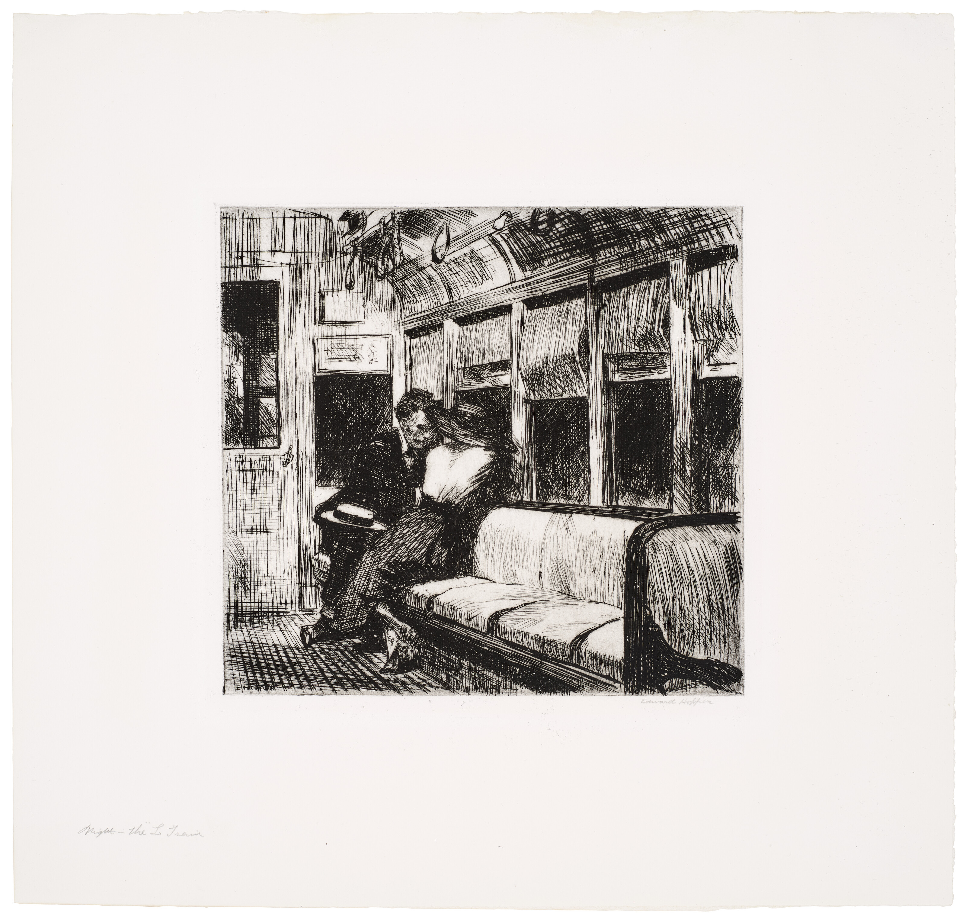 Edward Hopper — Ночь в поезде El, изображение 3