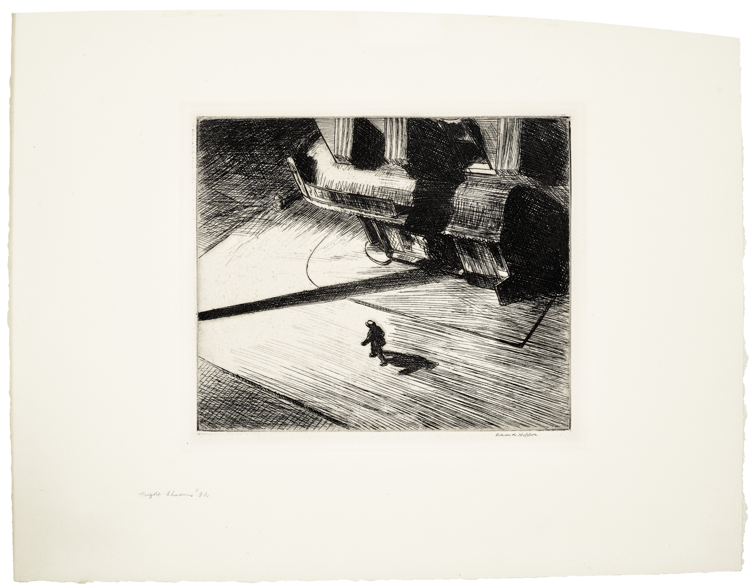 Edward Hopper — "Ночные тени" с шести американских гравюр (серия I), изображение 3