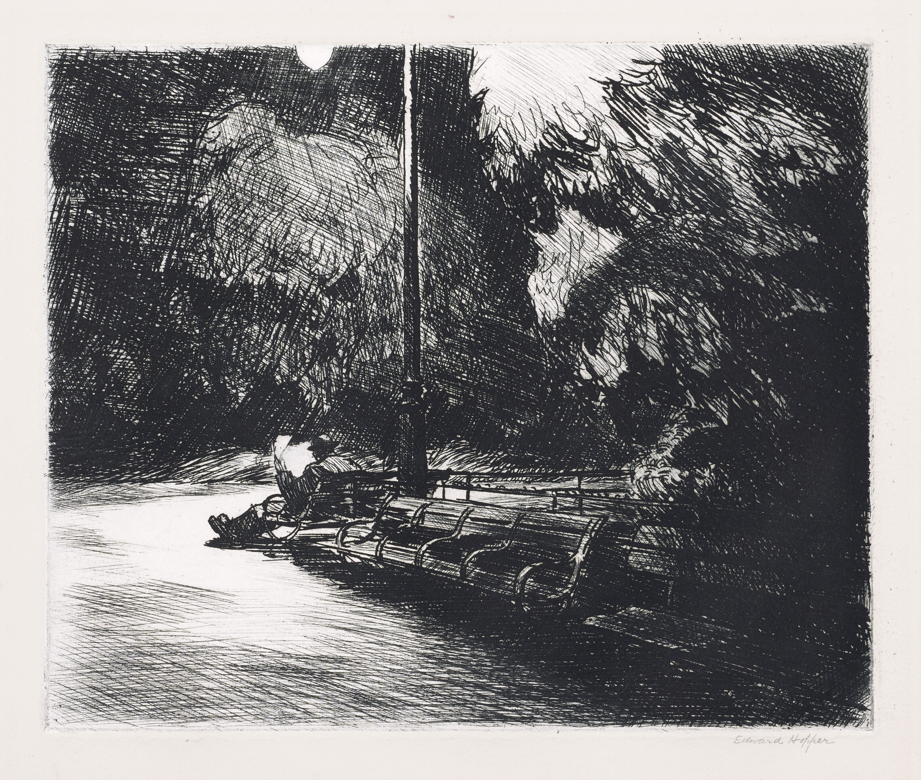 Edward Hopper — Ночь в парке