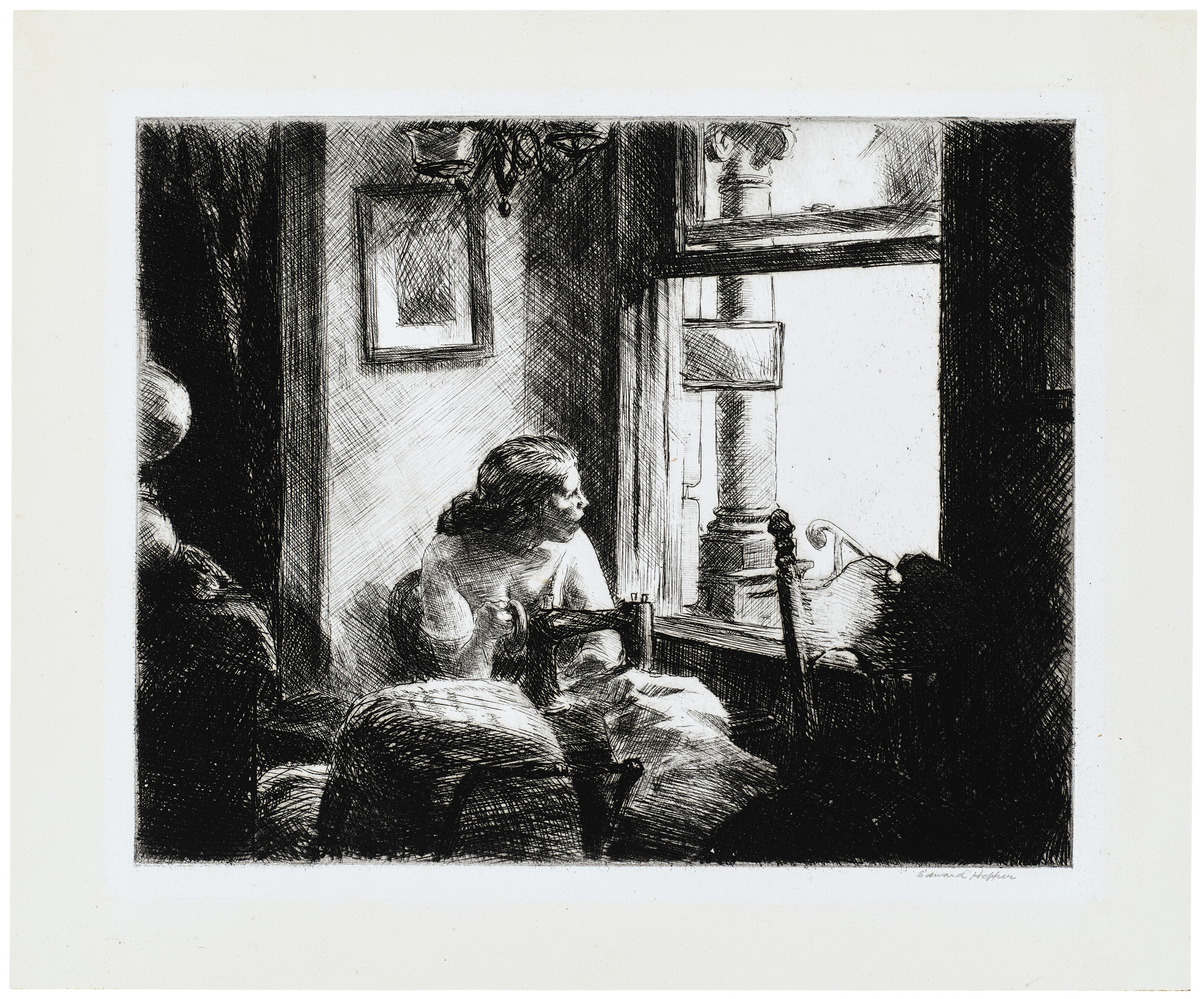 Edward Hopper — Интерьер на восточной стороне, изображение 3