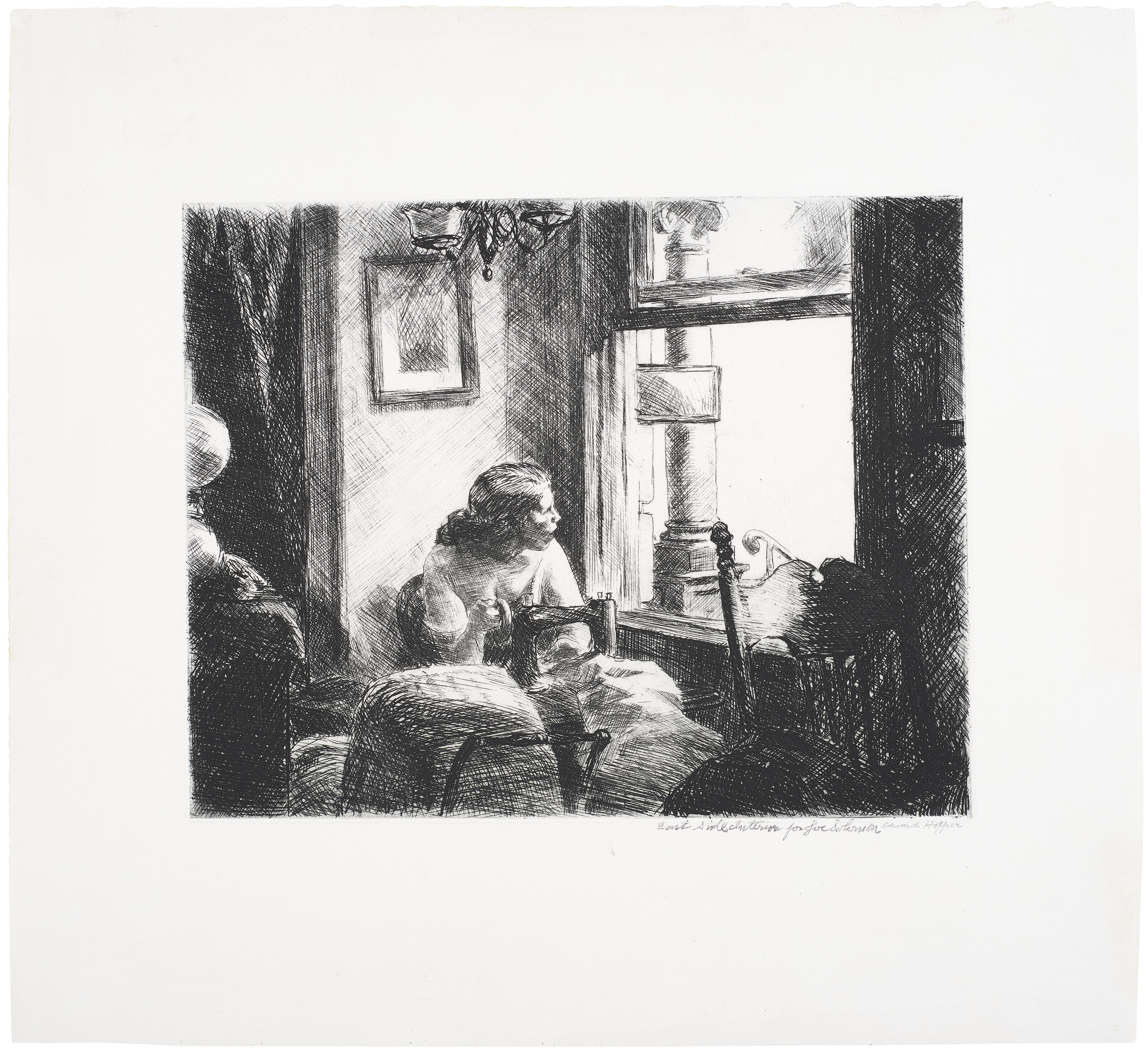 Edward Hopper — Интерьер на восточной стороне
