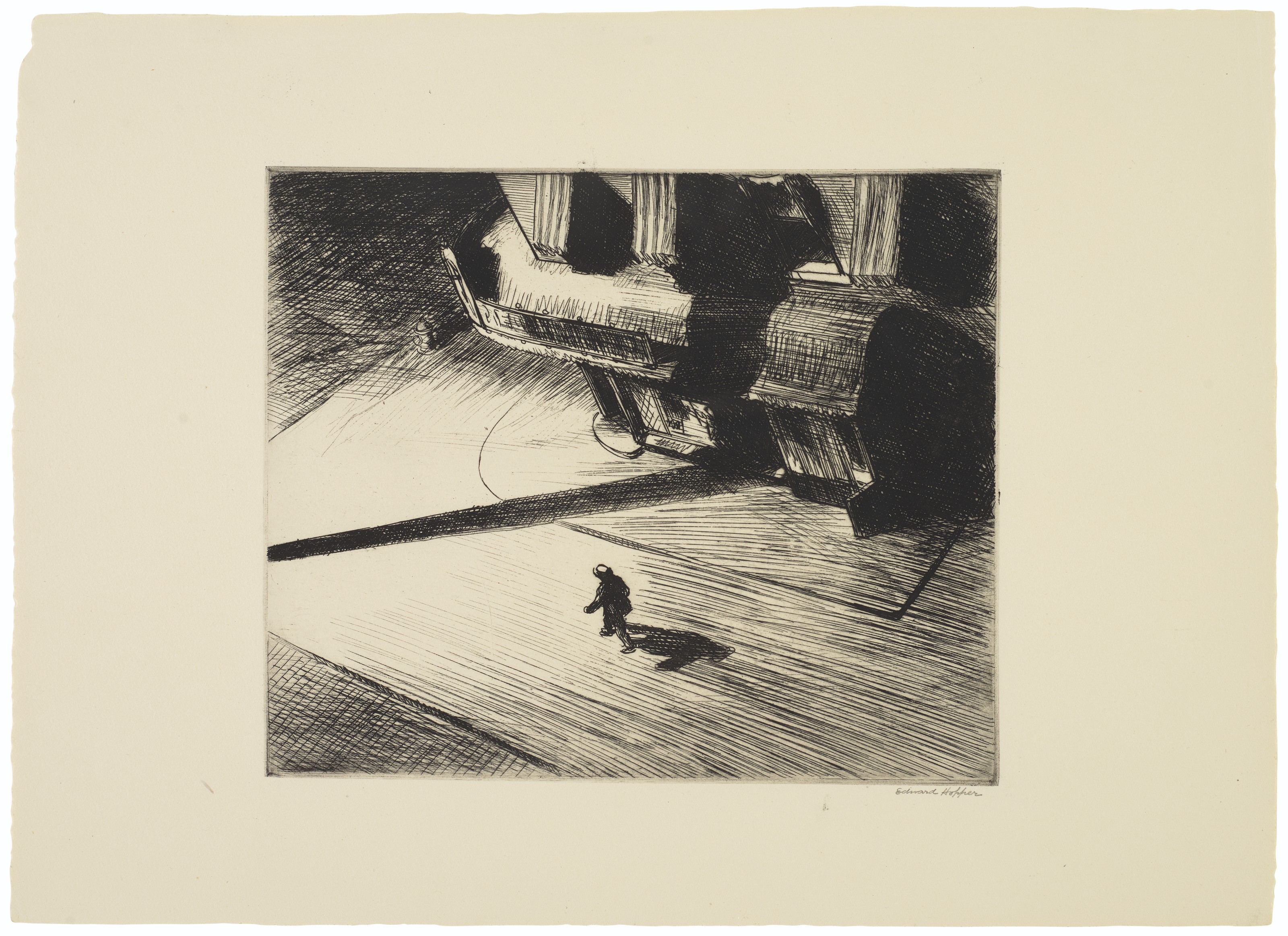 Edward Hopper — "Ночные тени" с шести американских гравюр (серия I)