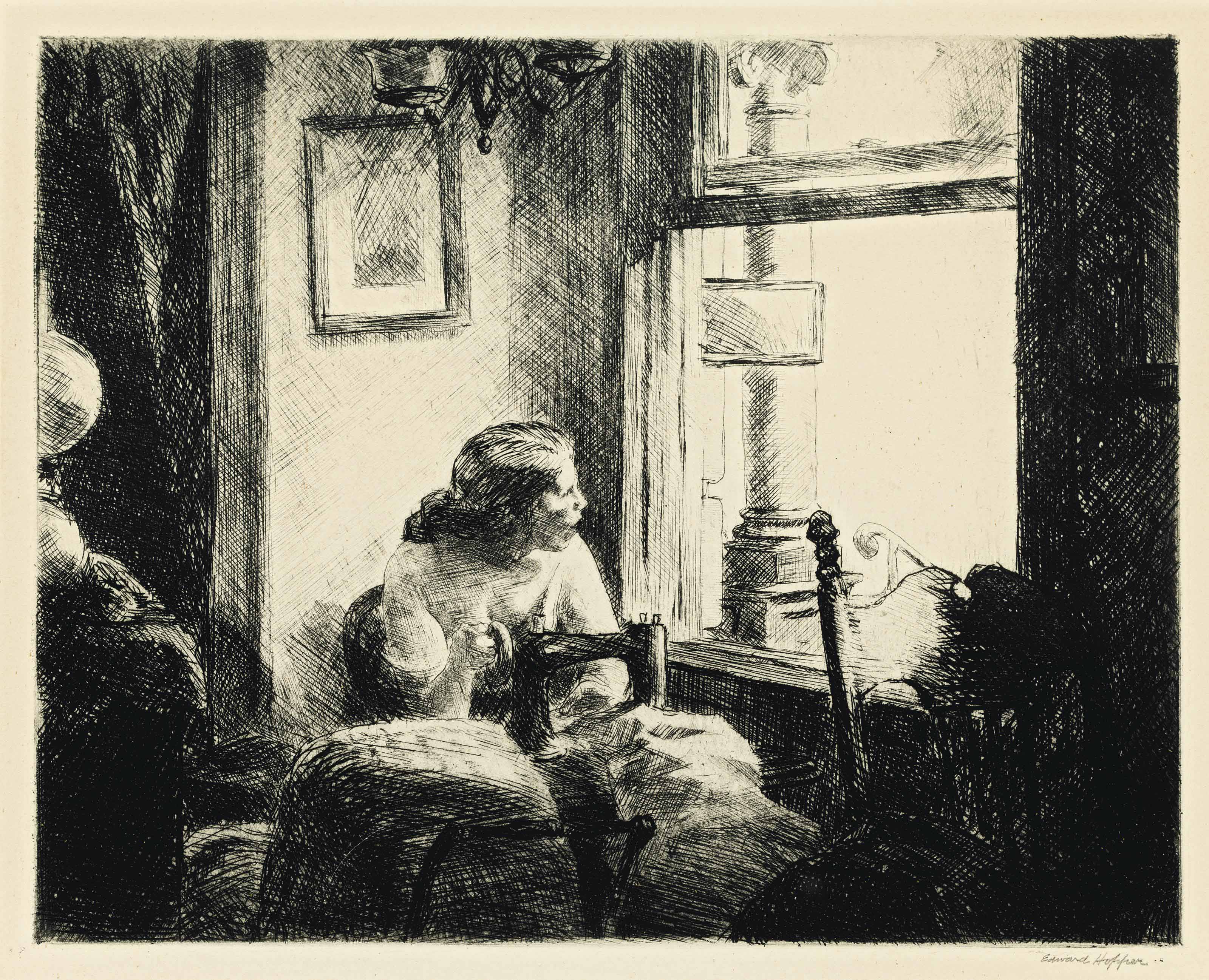 Edward Hopper — Интерьер на восточной стороне