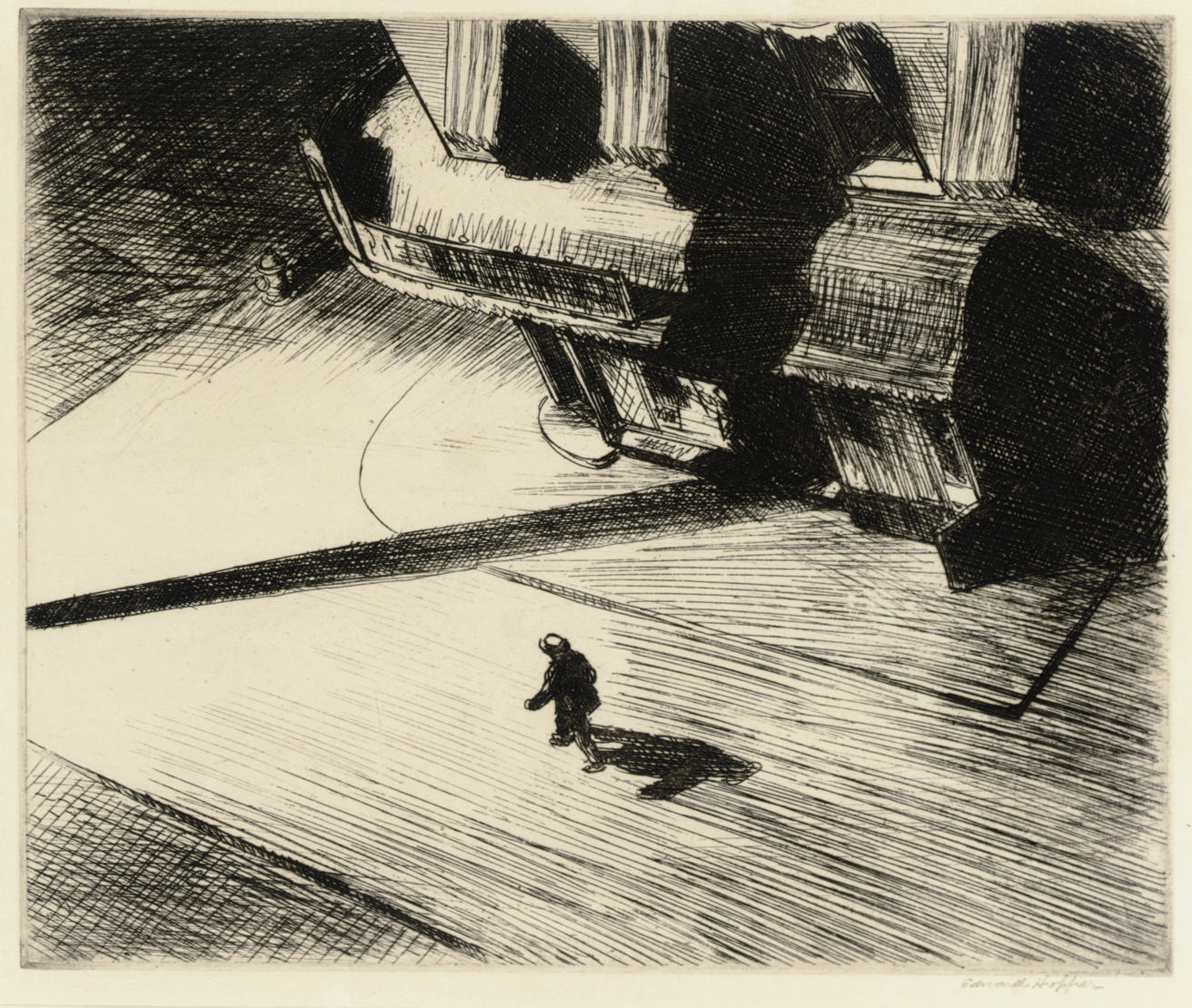 Edward Hopper — "Ночные тени", с шести американских гравюр (серия I) (Левин, 82)