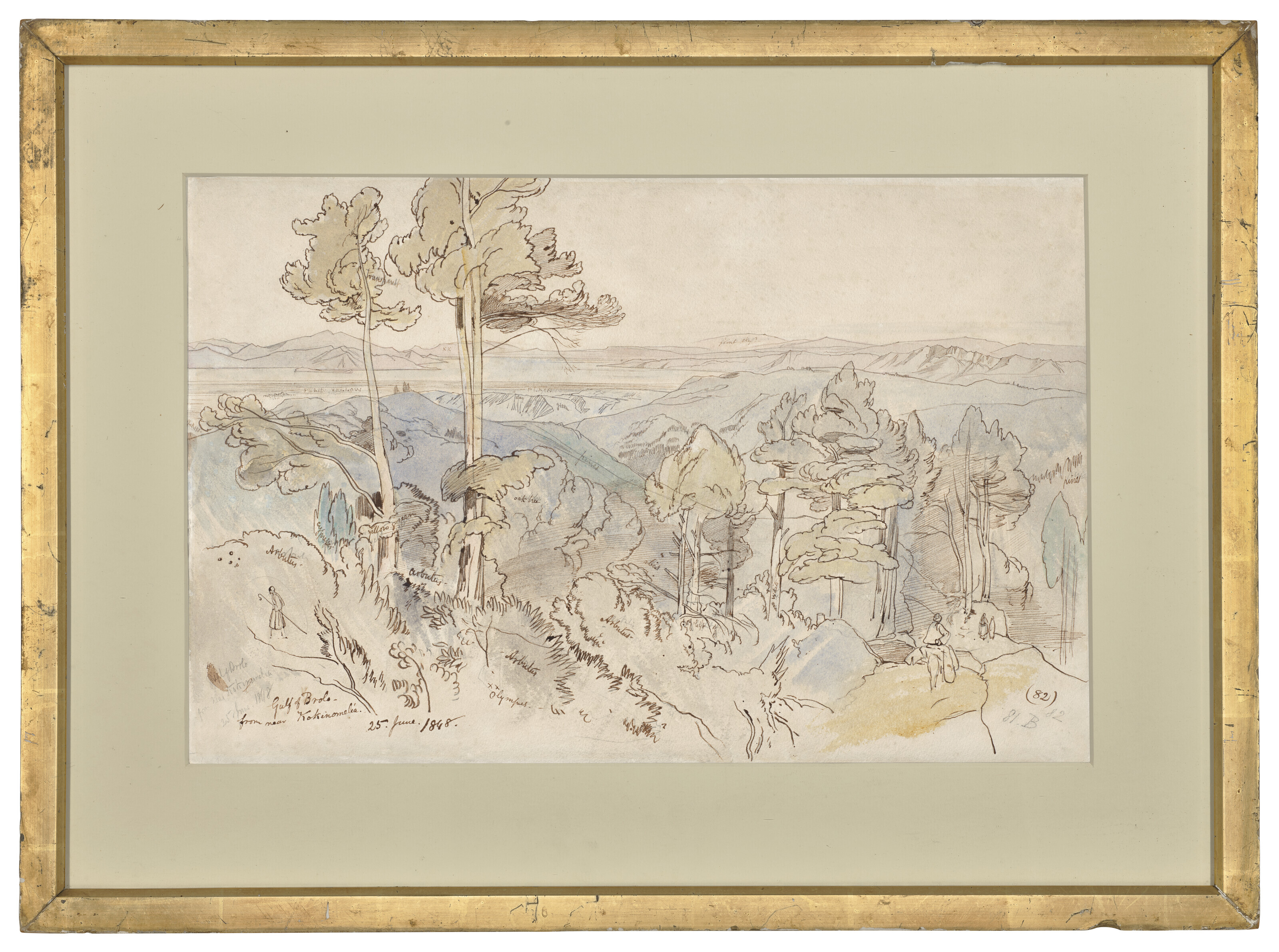Edward Lear — Залив Броло недалеко от Коккиномилии, изображение 2