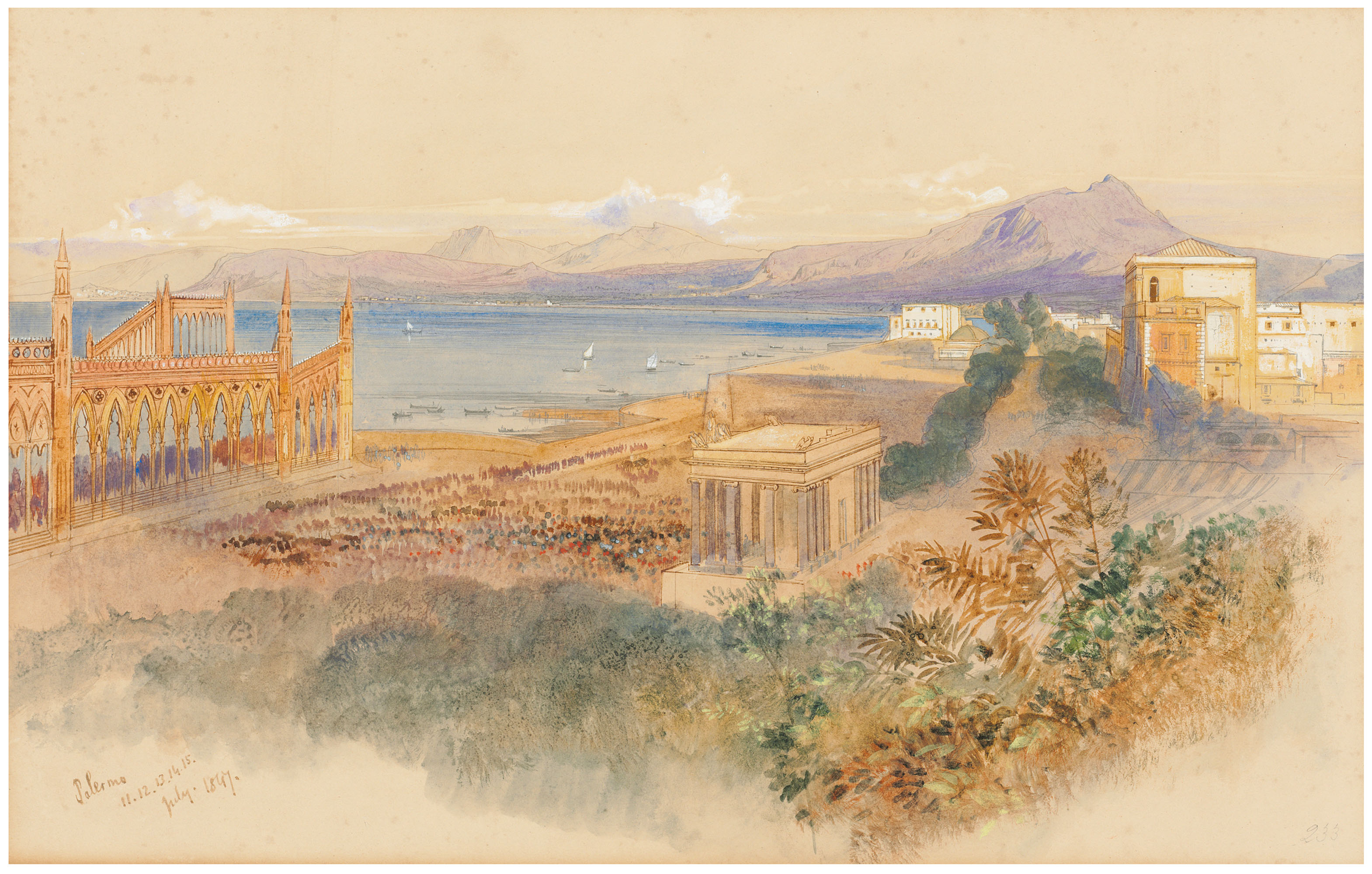 Edward Lear — Палермо, Италия
