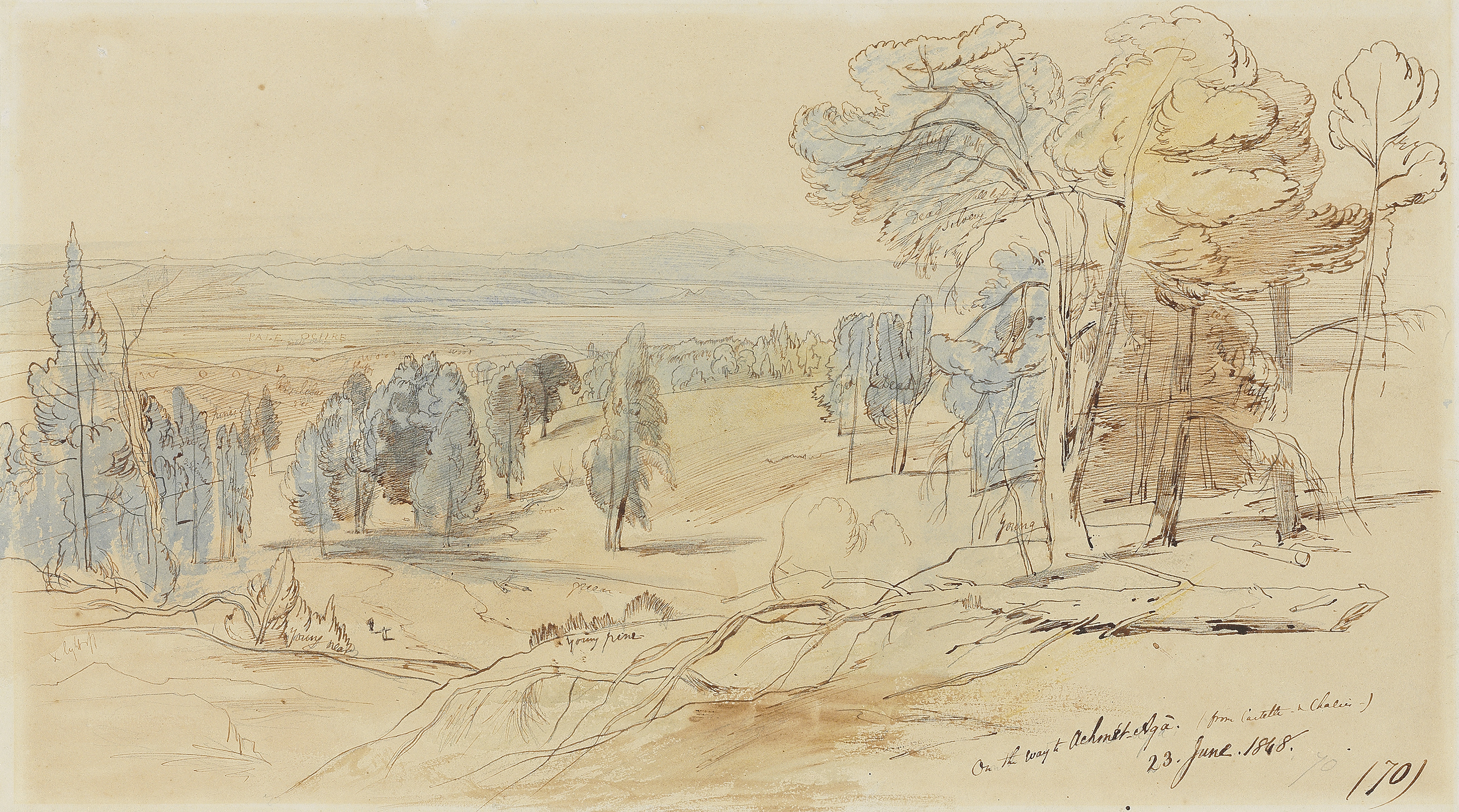 Edward Lear — По пути к Ахмету Аге из Кастеллы и Халкиды, Греция