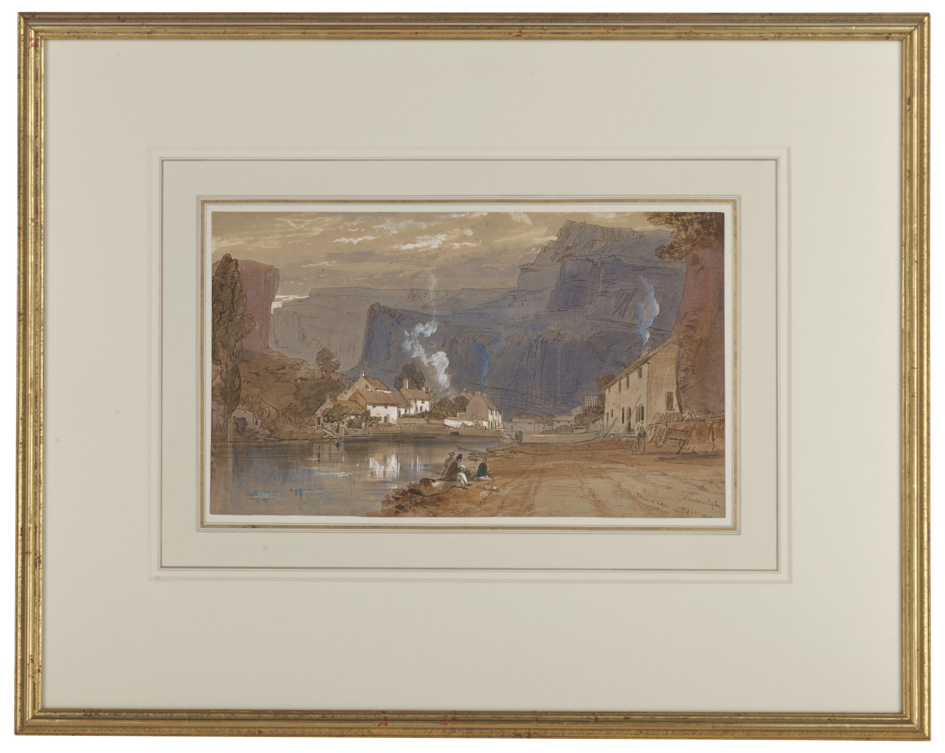 Edward Lear — Скалы Чеддер, Сомерсет, изображение 2