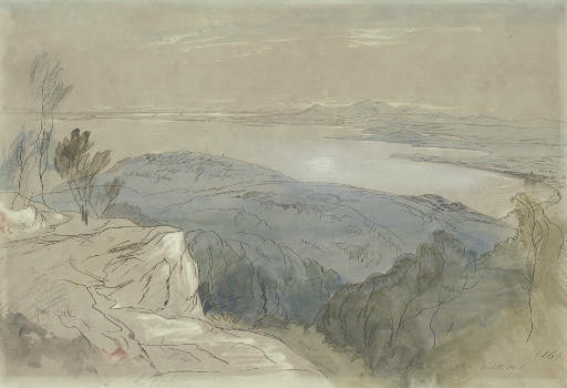 Edward Lear — Вид на побережье Далмации