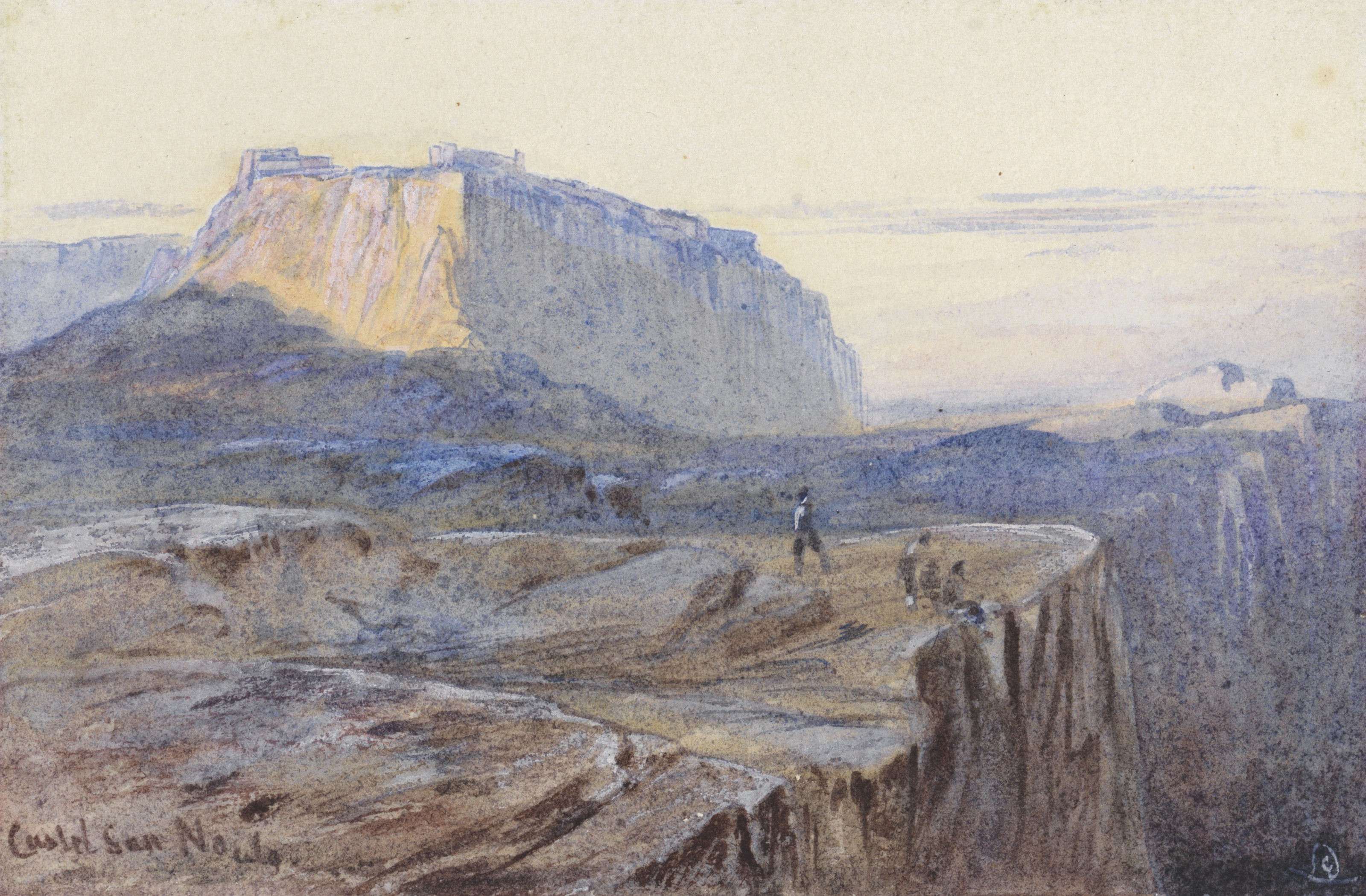 Edward Lear — Замок Сан-Нисето, Калабрия, изображение 2
