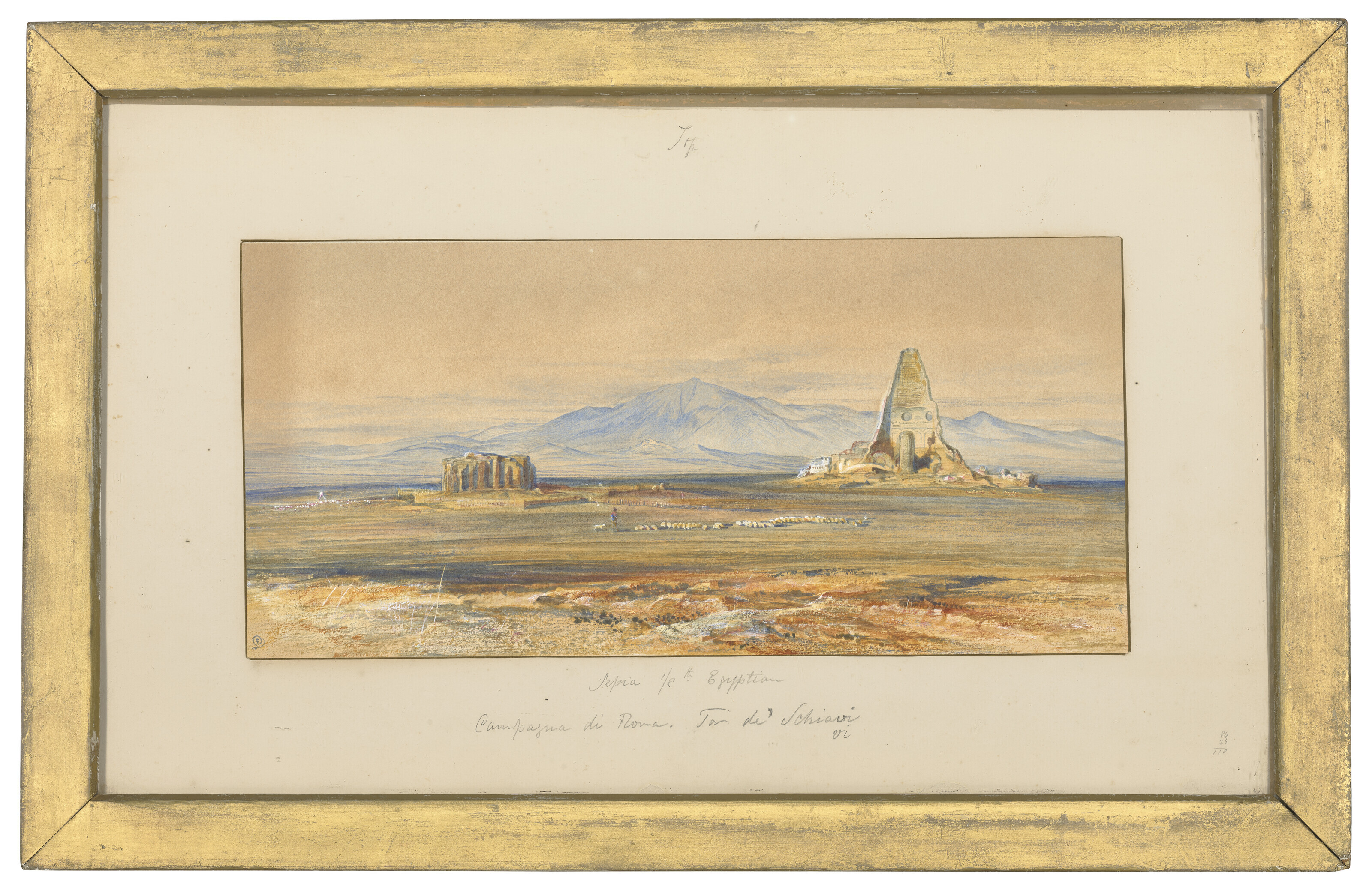 Edward Lear — Тор де'Скьяви, Римская кампания, изображение 2
