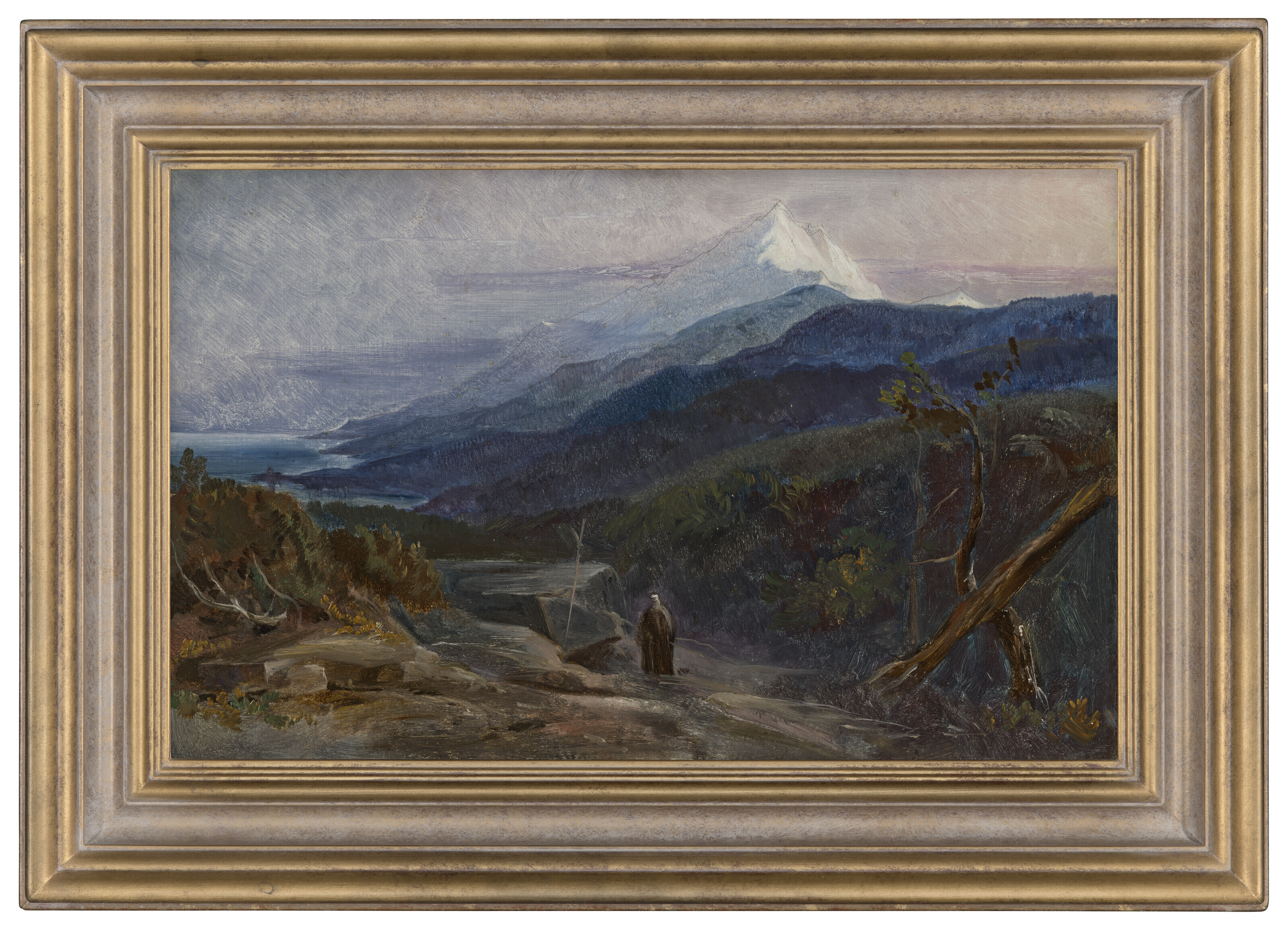 Edward Lear — Вид на гору Афон, Греция, изображение 2