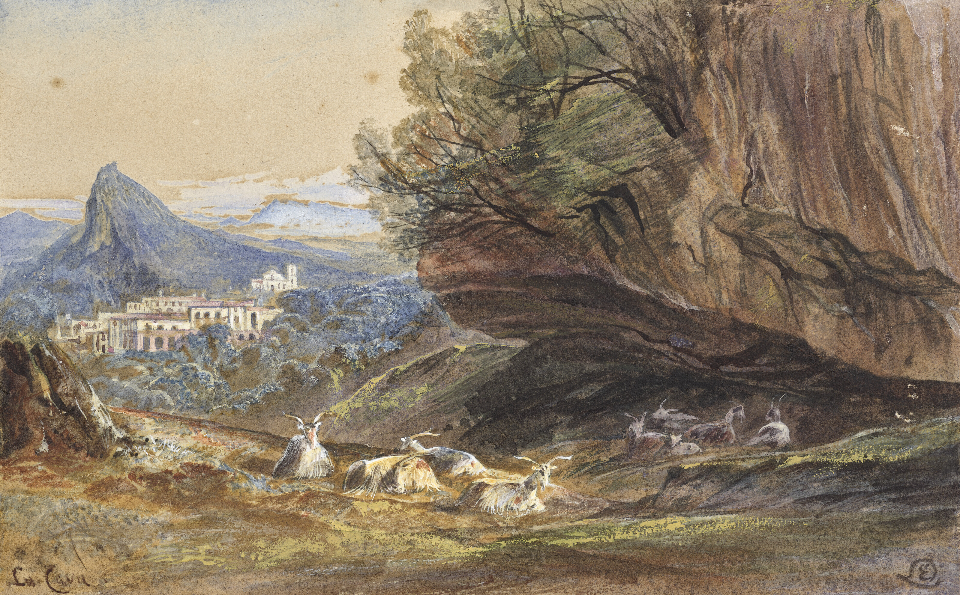 Edward Lear — Ла-Кава, Италия