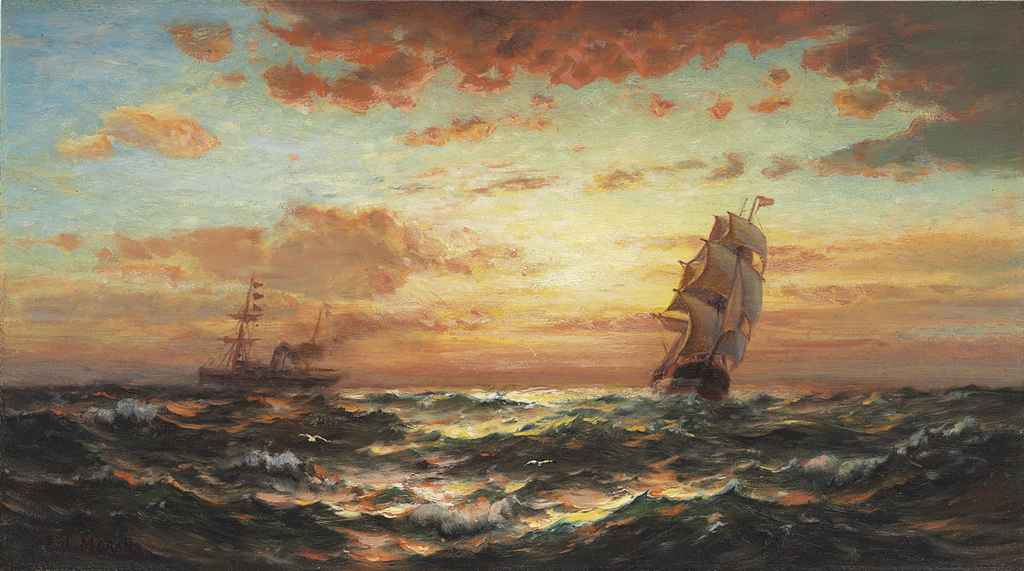 Edward Moran — Морской закат