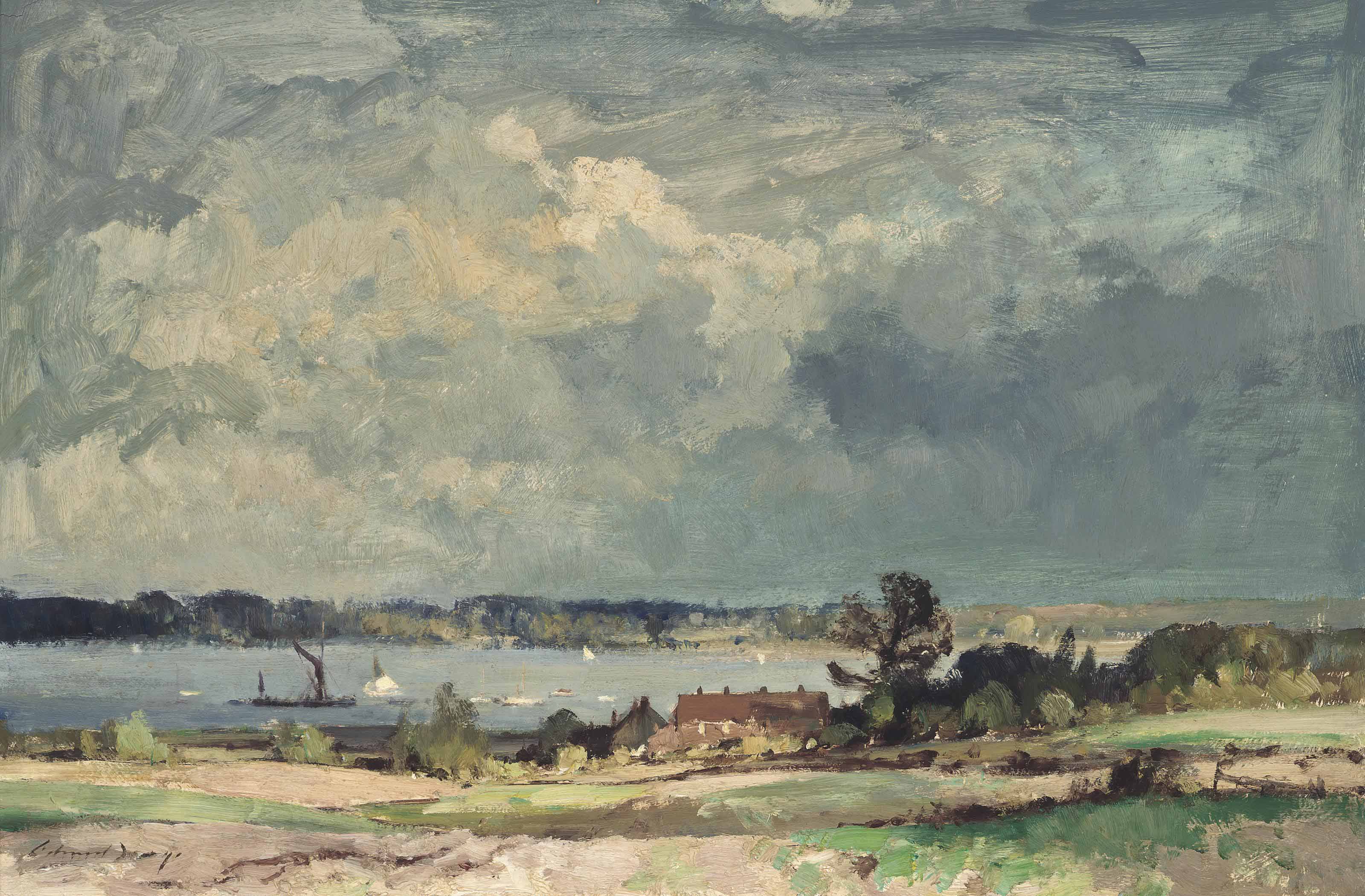 Edward Seago — Коттеджи у Оруэлла, Пинмилл