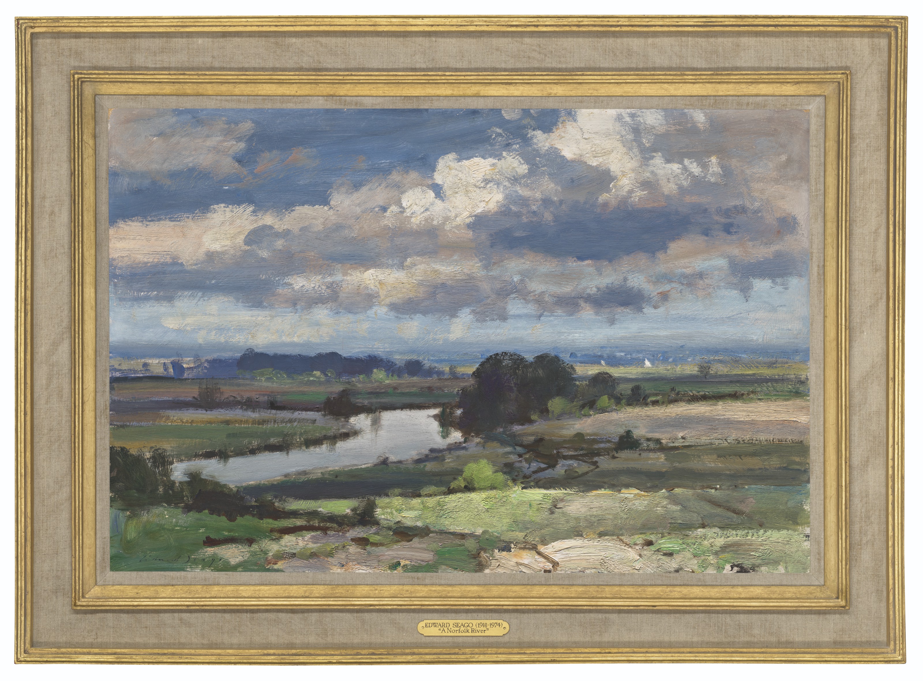 Edward Seago — Река в Норфолке, изображение 2