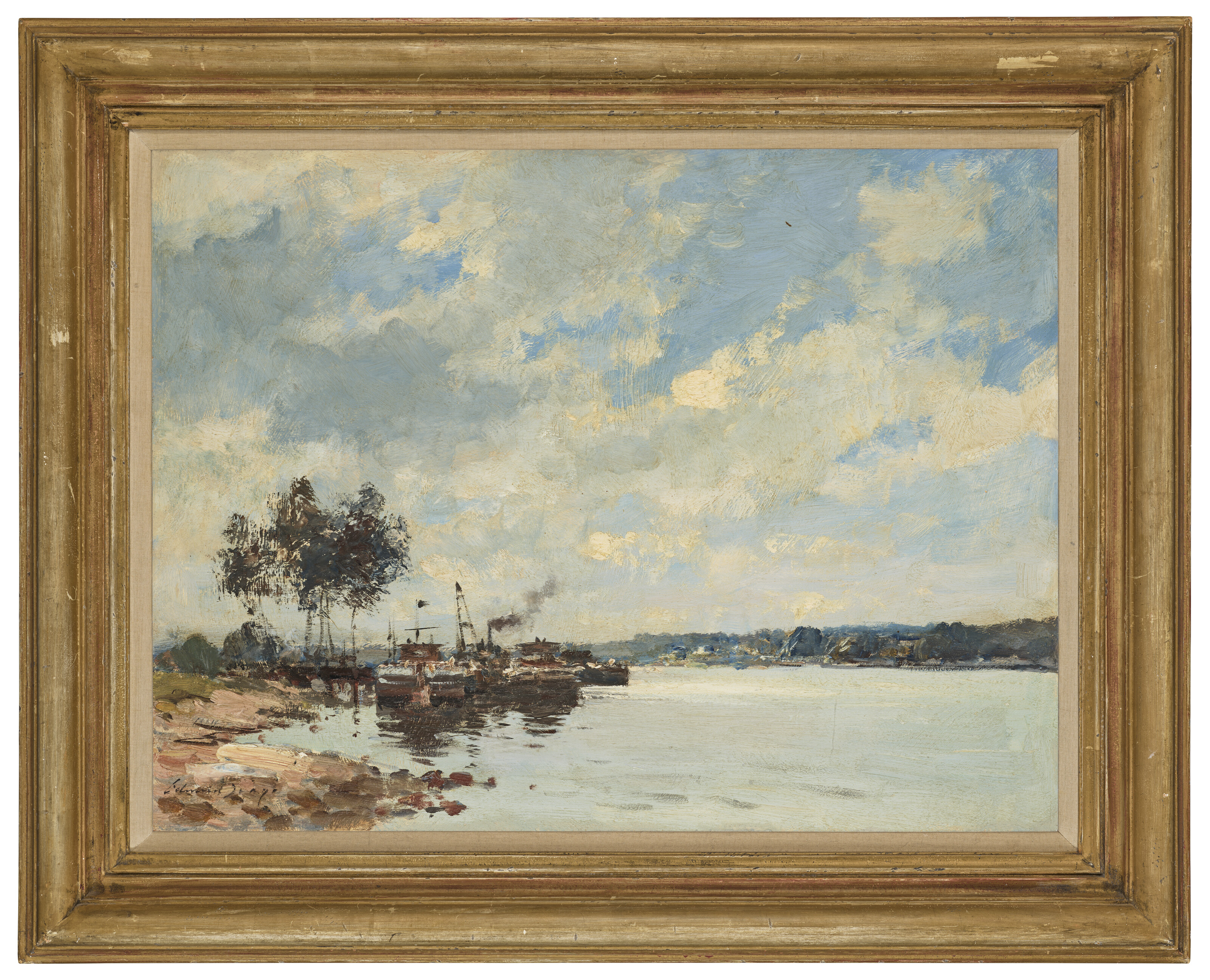 Edward Seago — Сена близ Пон-де-Л'Арш, изображение 2