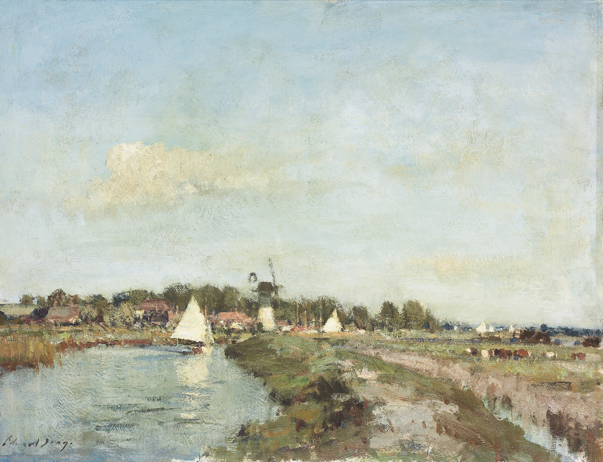 Edward Seago — Белая мельница, Терн, Норфолк