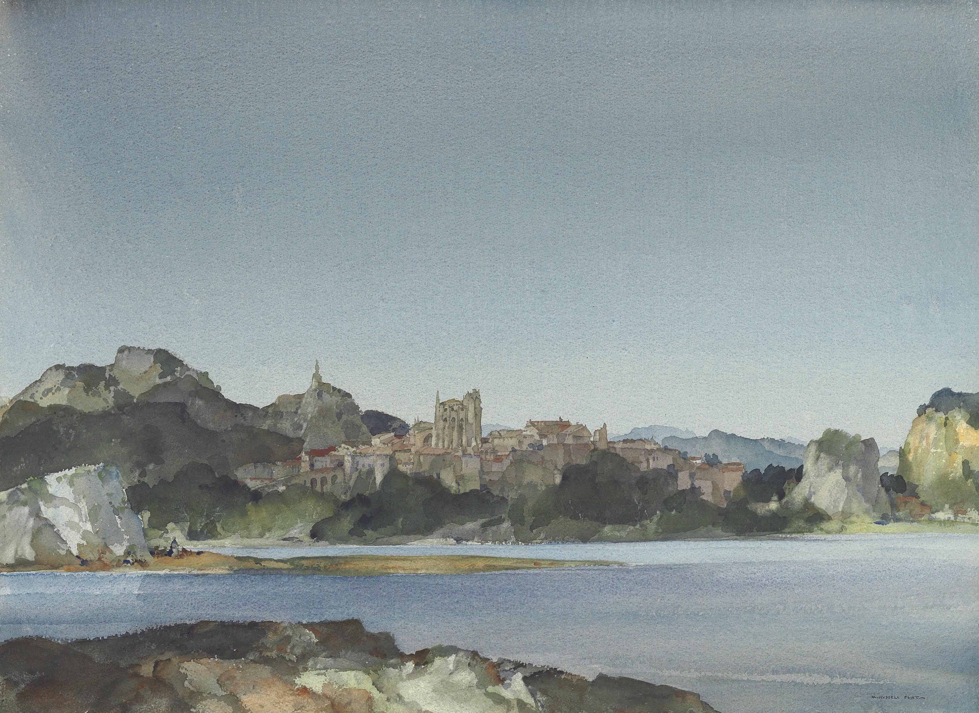 Edward Seago — Вивье на Роне, Южная Франция