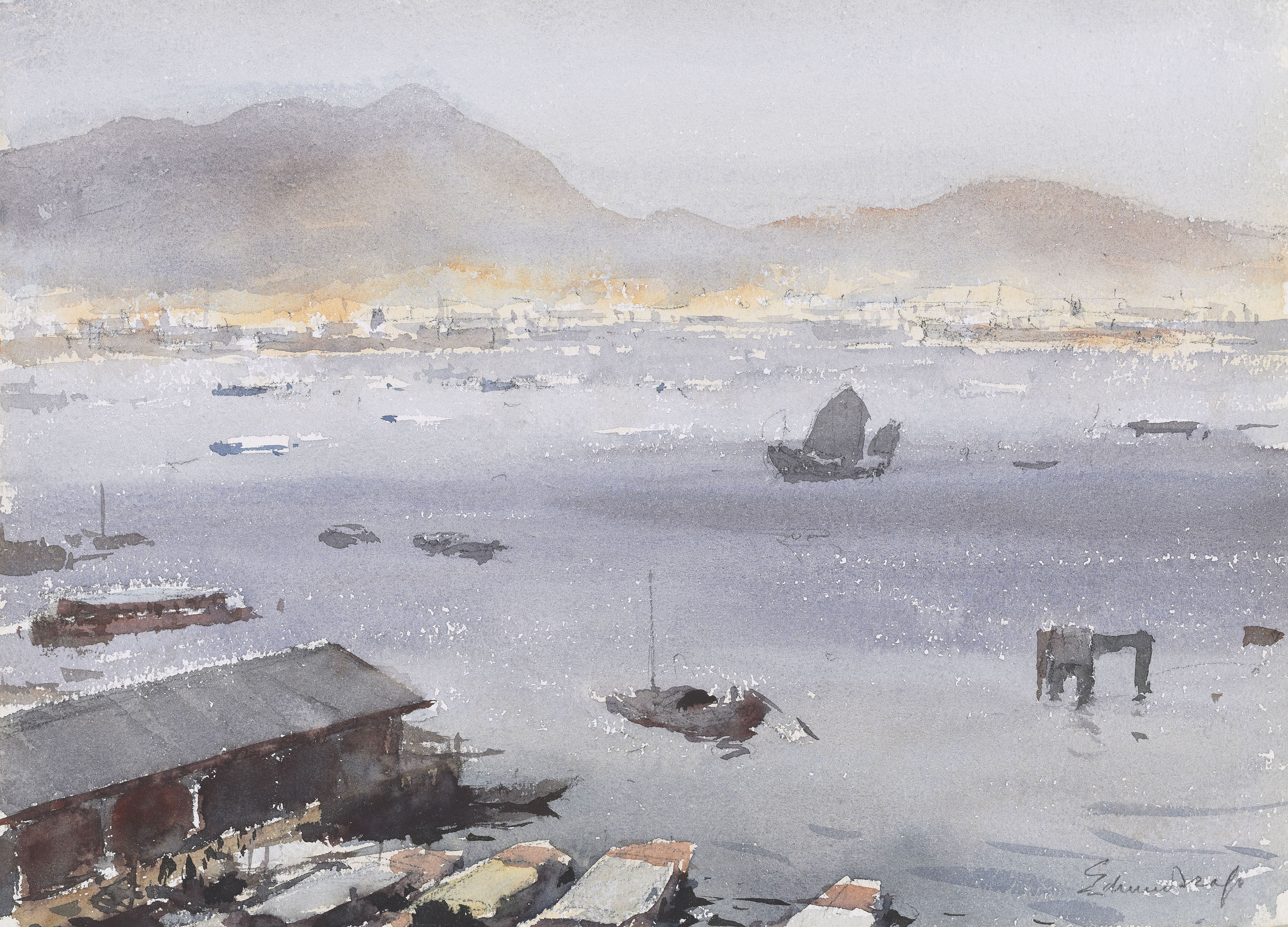 Edward Seago — Гавань, Гонконг