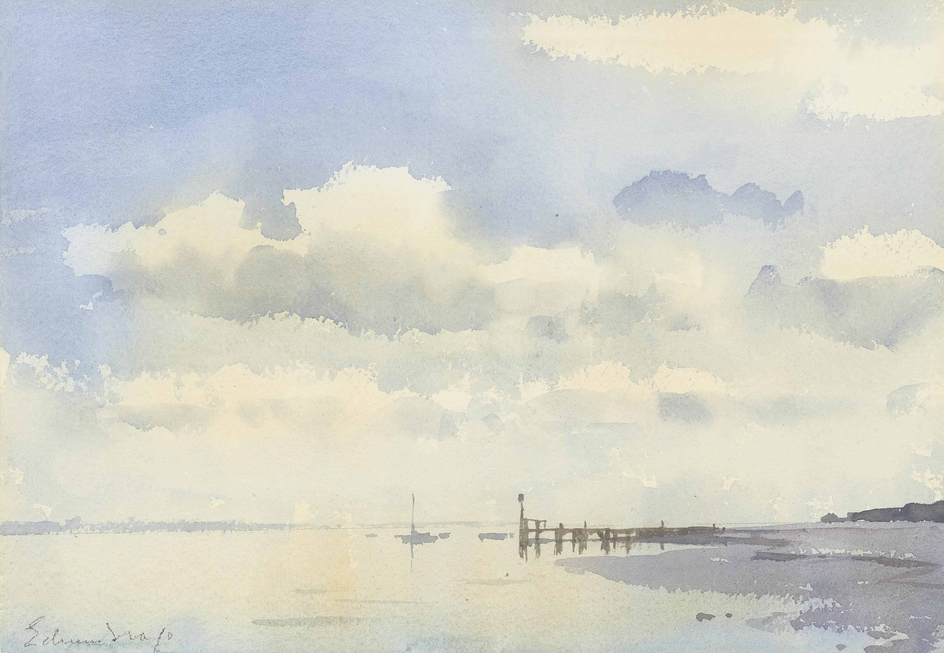 Edward Seago — Отлив, устье реки Суффолк