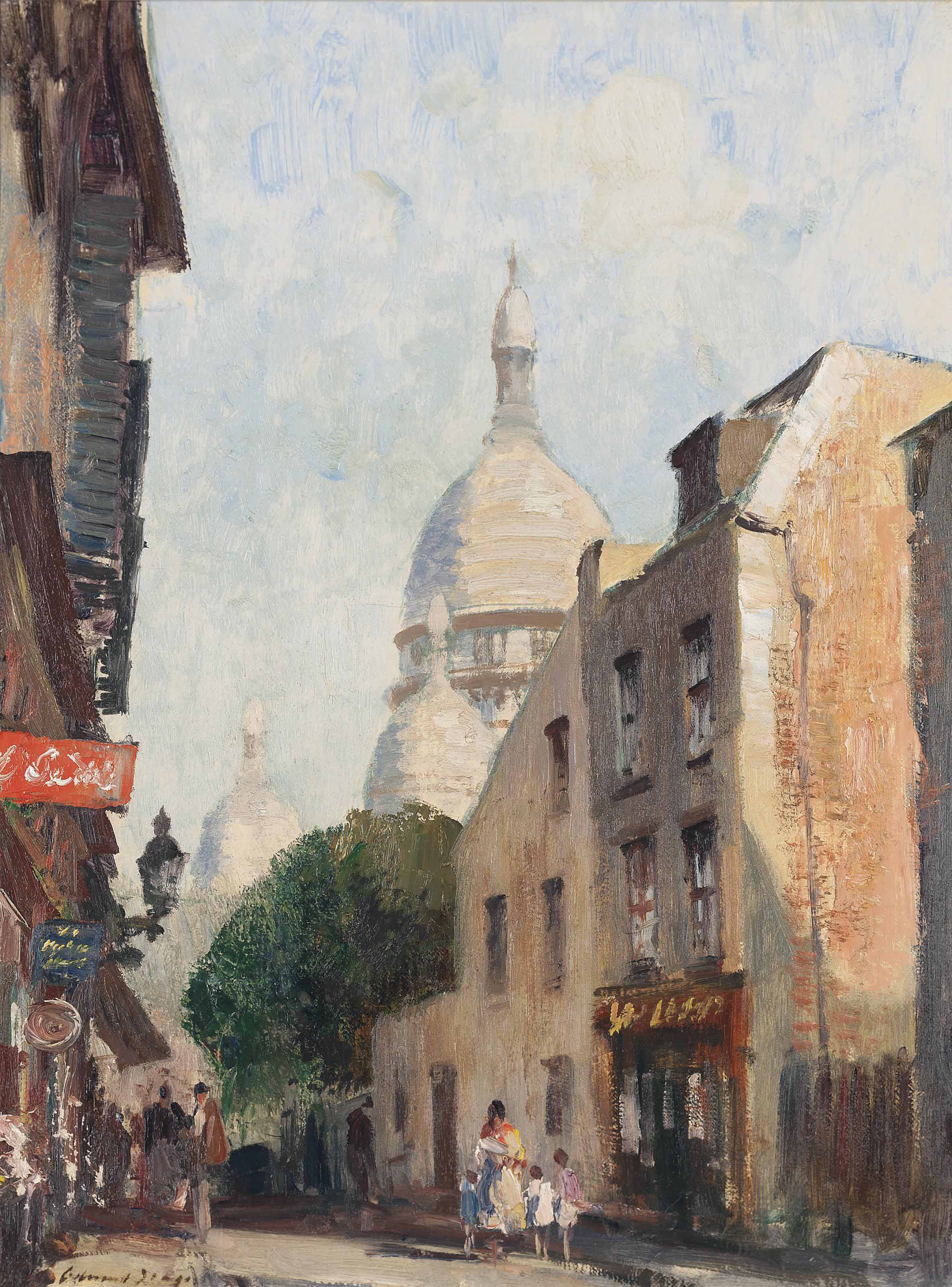 Edward Seago — Собор Сакре-Кер, Монмартр, Париж