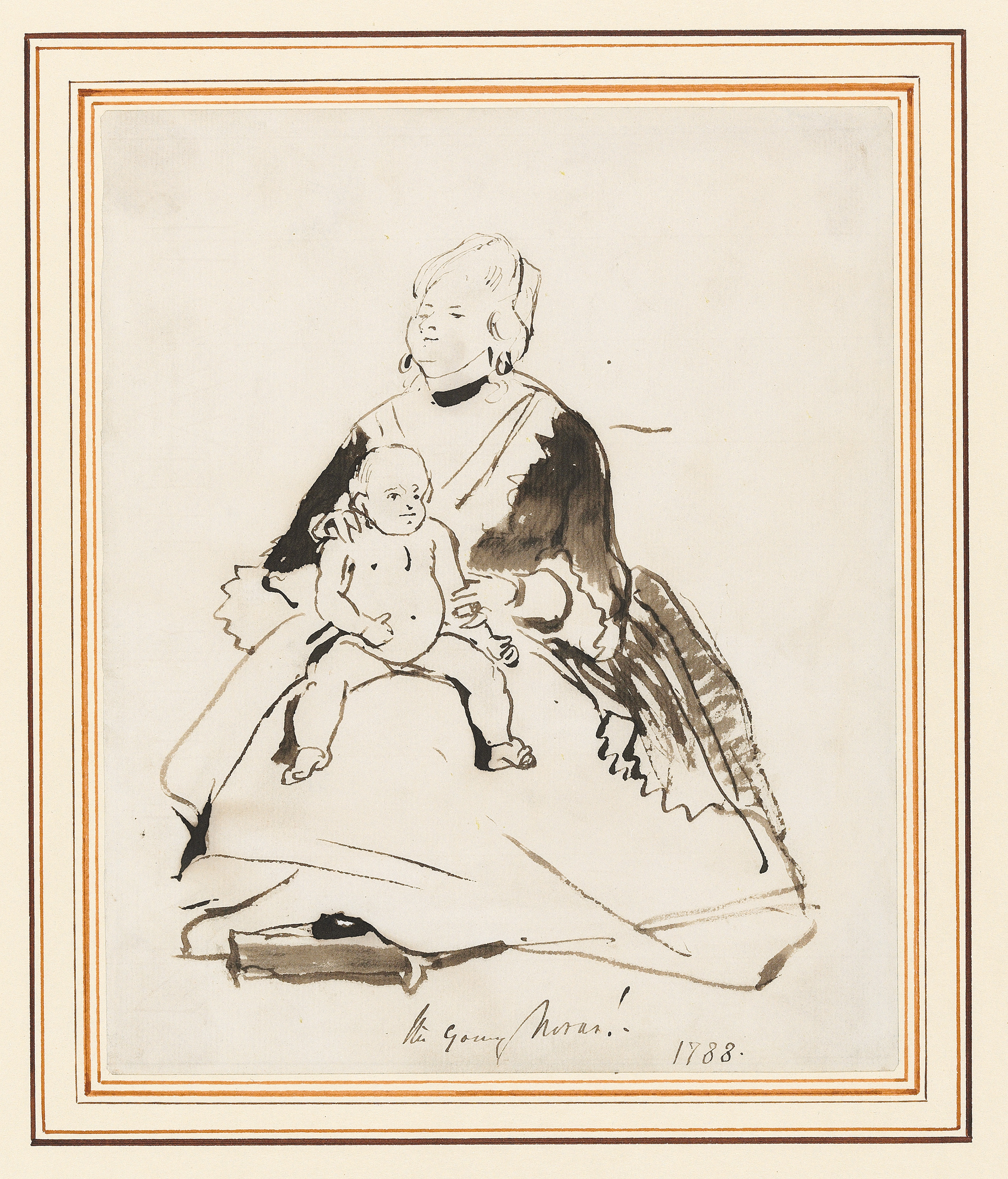 Edwin Henry Landseer — Набросок Монро из Новара, купающегося в Брайтоне, изображение 2
