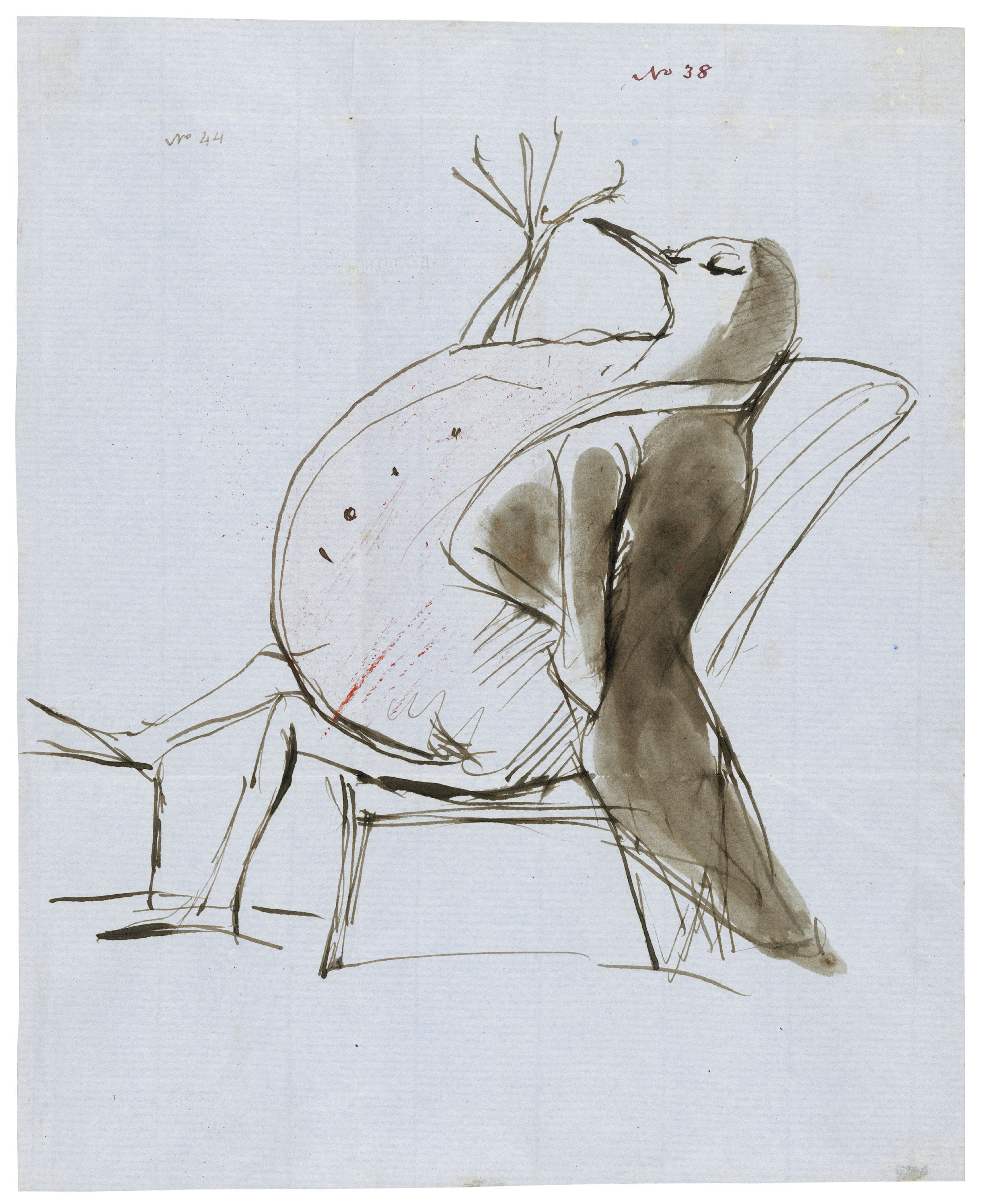 Edwin Henry Landseer — Карикатура на Эдварда Эллиса в образе малиновки