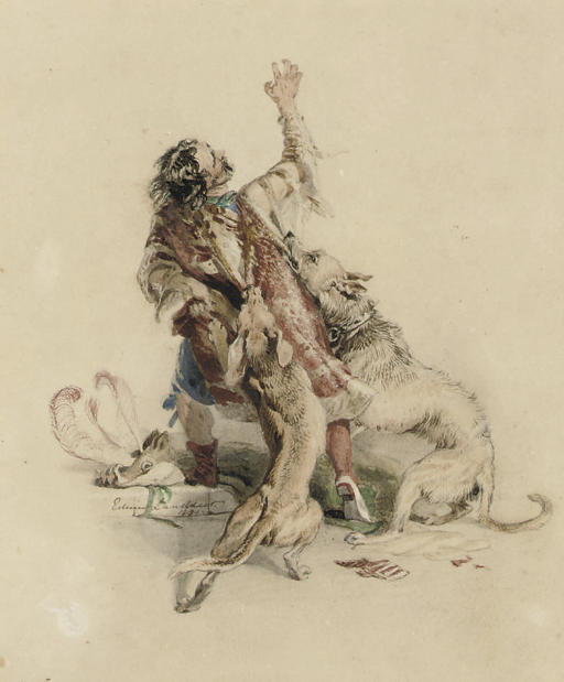 Edwin Henry Landseer — Арест лжегеральда из "Квентина Дорварда" сэра Вальтера Скотта