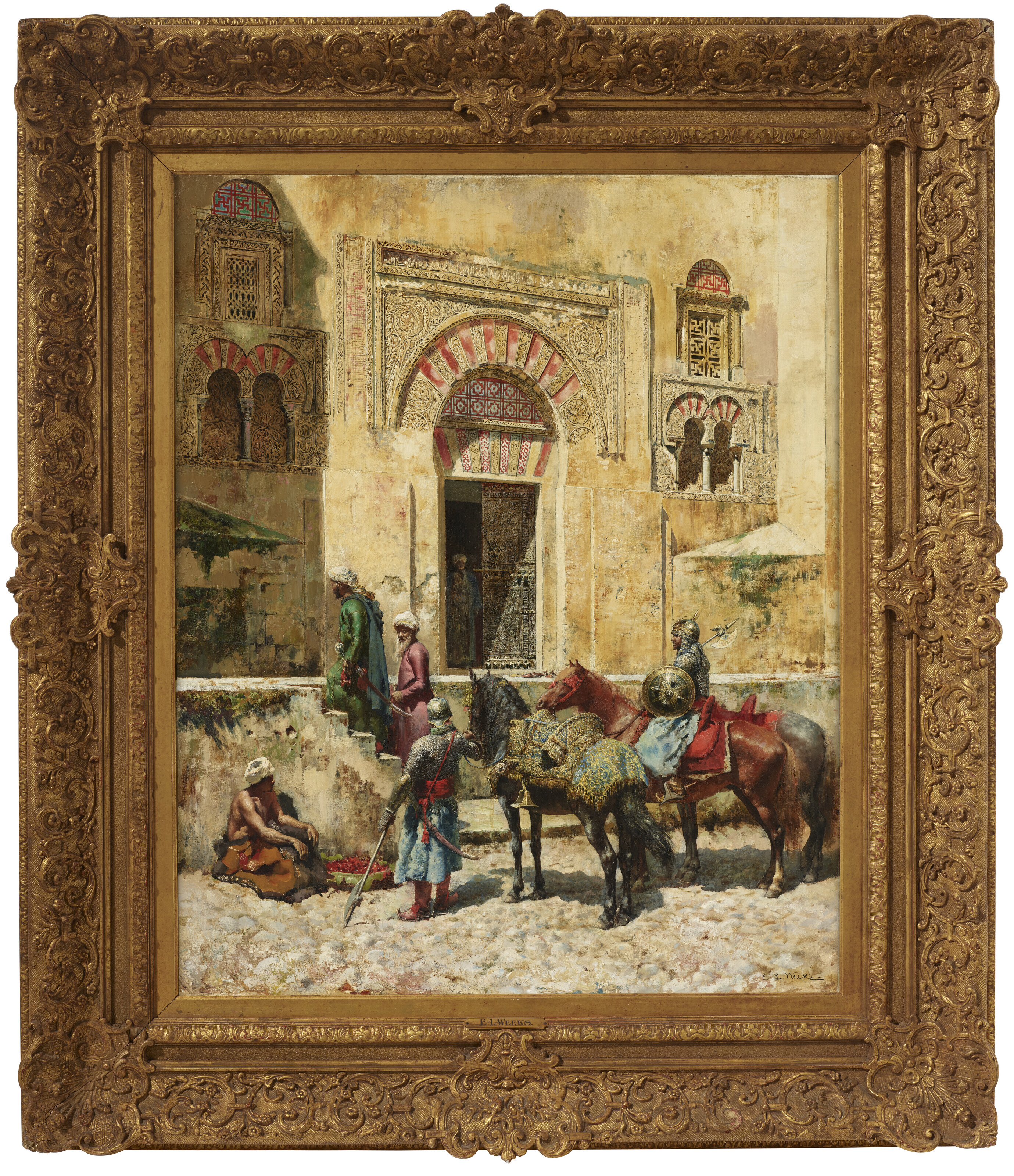 Edwin Lord Weeks — Вход в мечеть, изображение 2