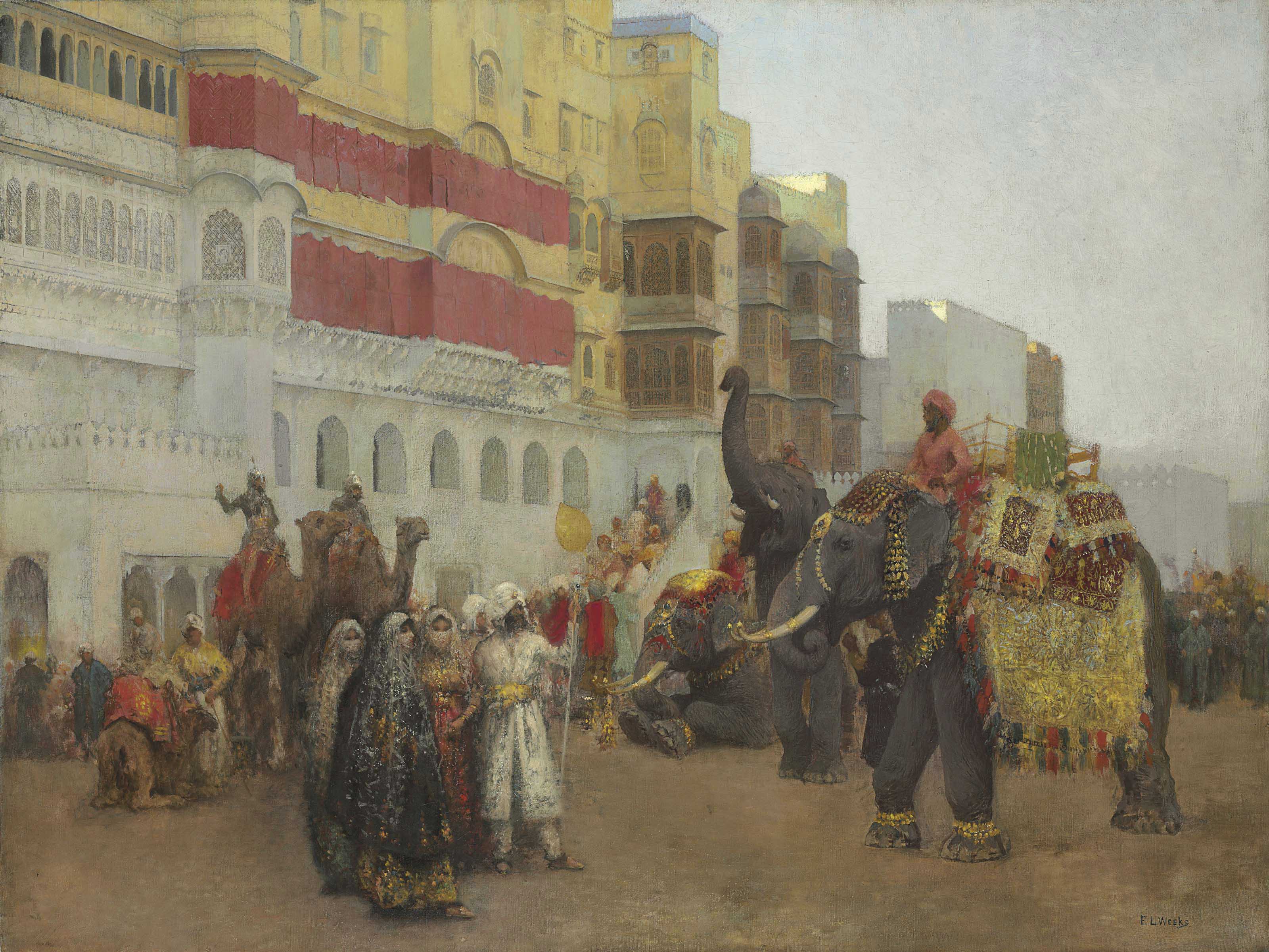Edwin Lord Weeks — Праздничный день в Беканире - Белуджистан, Беканир