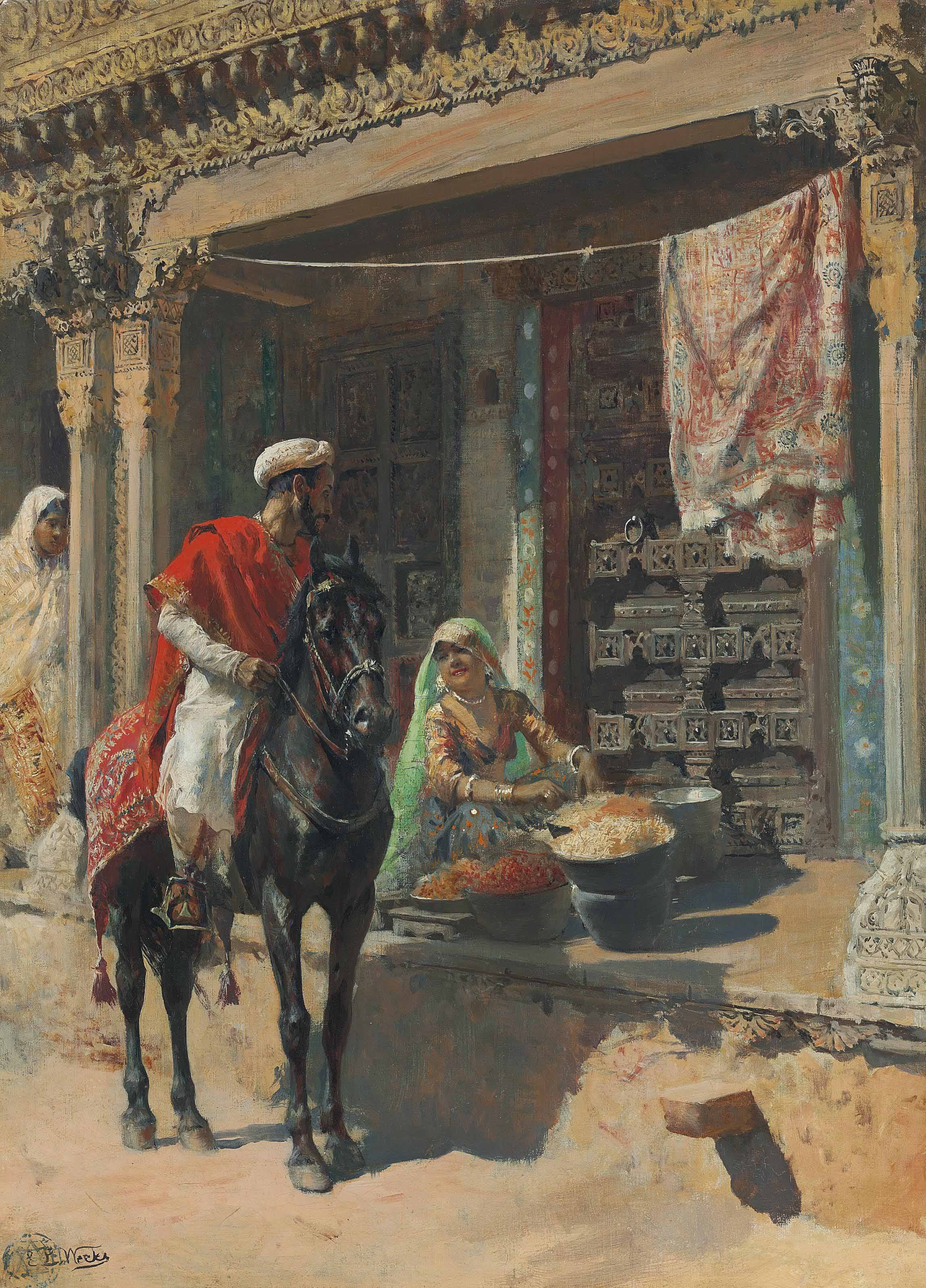Edwin Lord Weeks — Уличный торговец, Ахмадабад