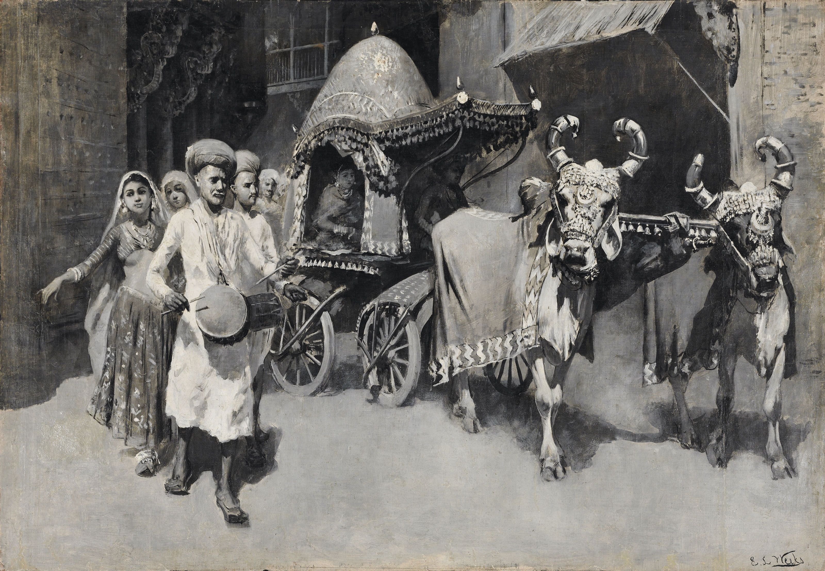 Edwin Lord Weeks — Свадебная процессия в Индии