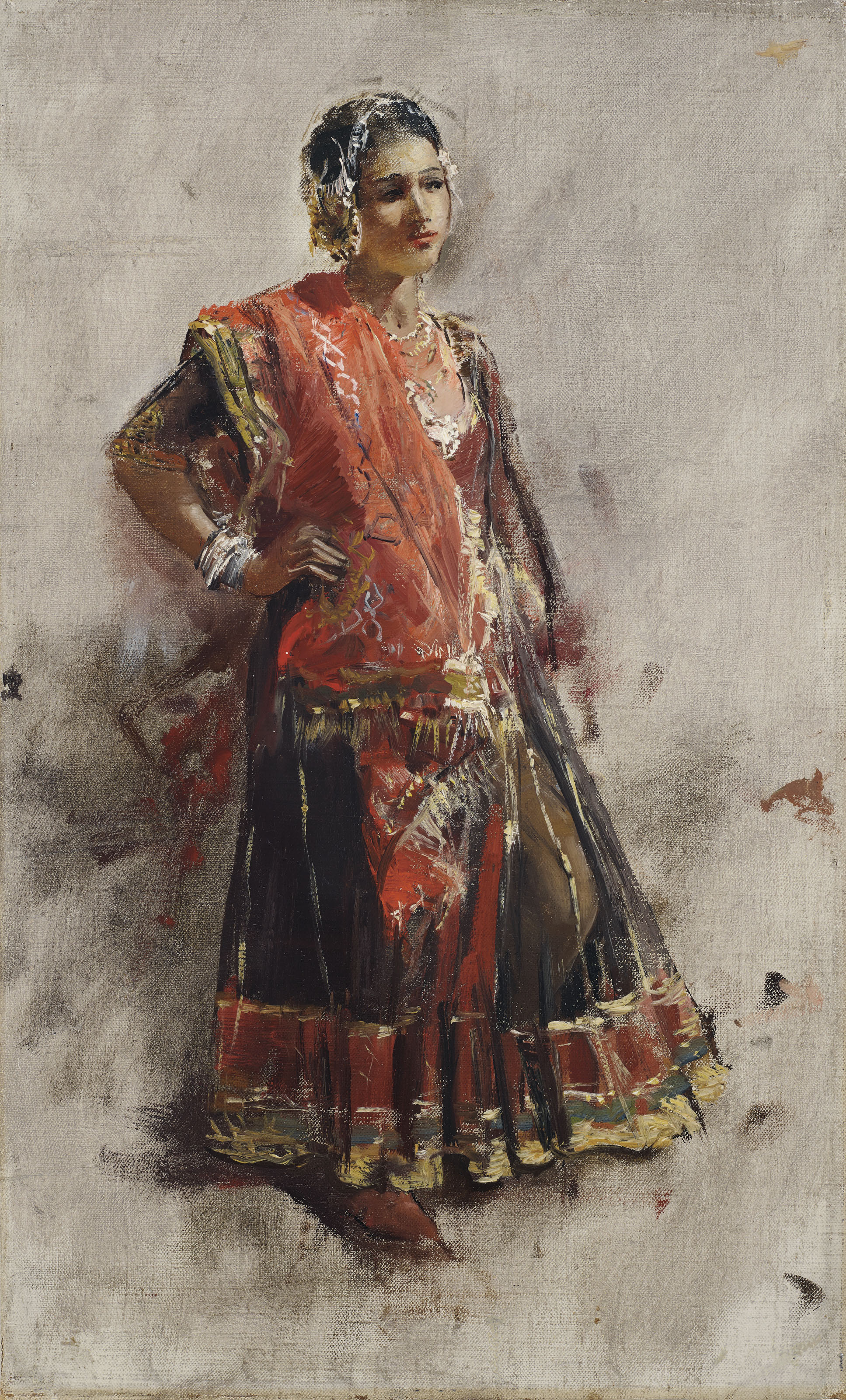 Edwin Lord Weeks — Индийская танцующая Девушка