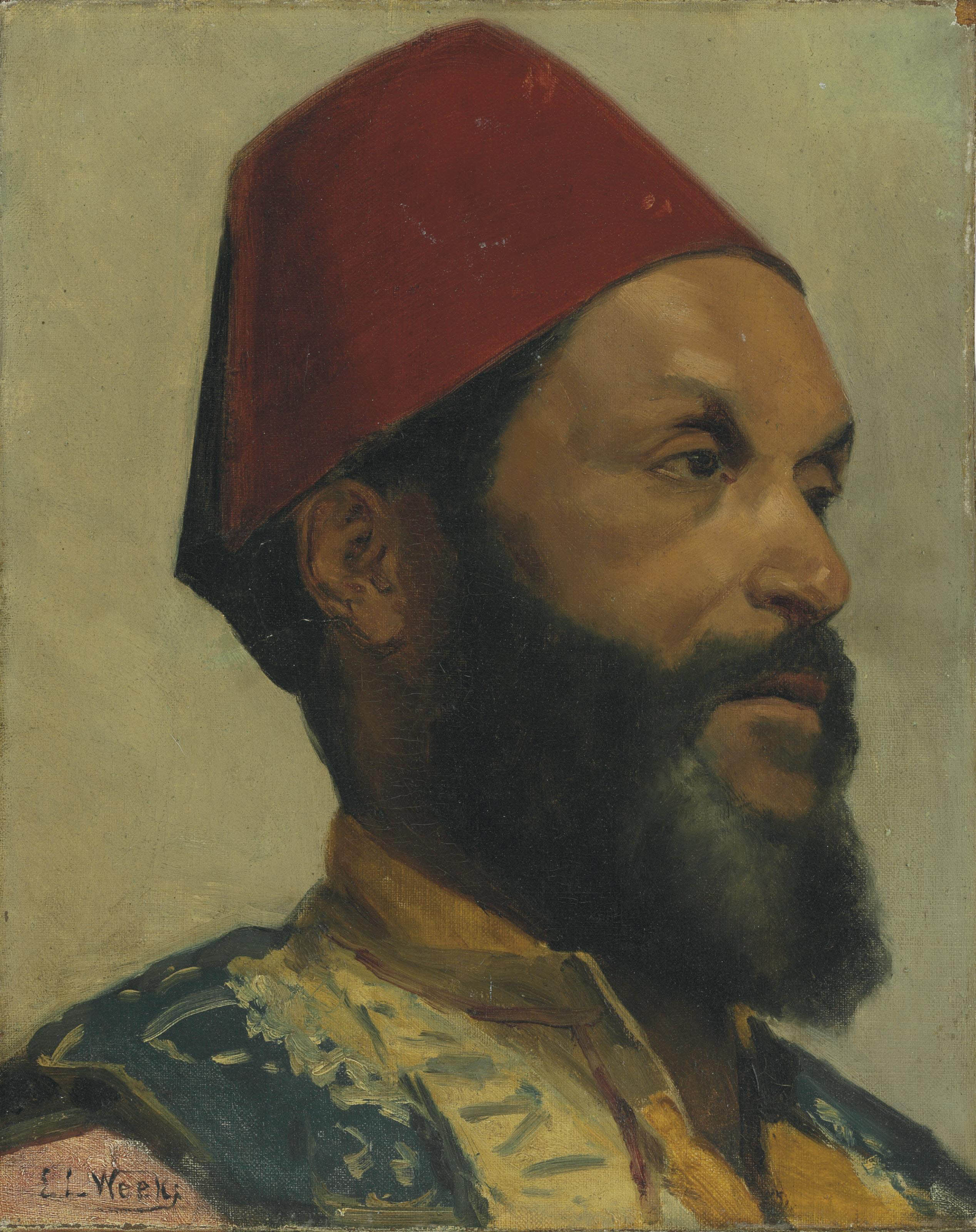 Edwin Lord Weeks — Портрет турецкого мужчины