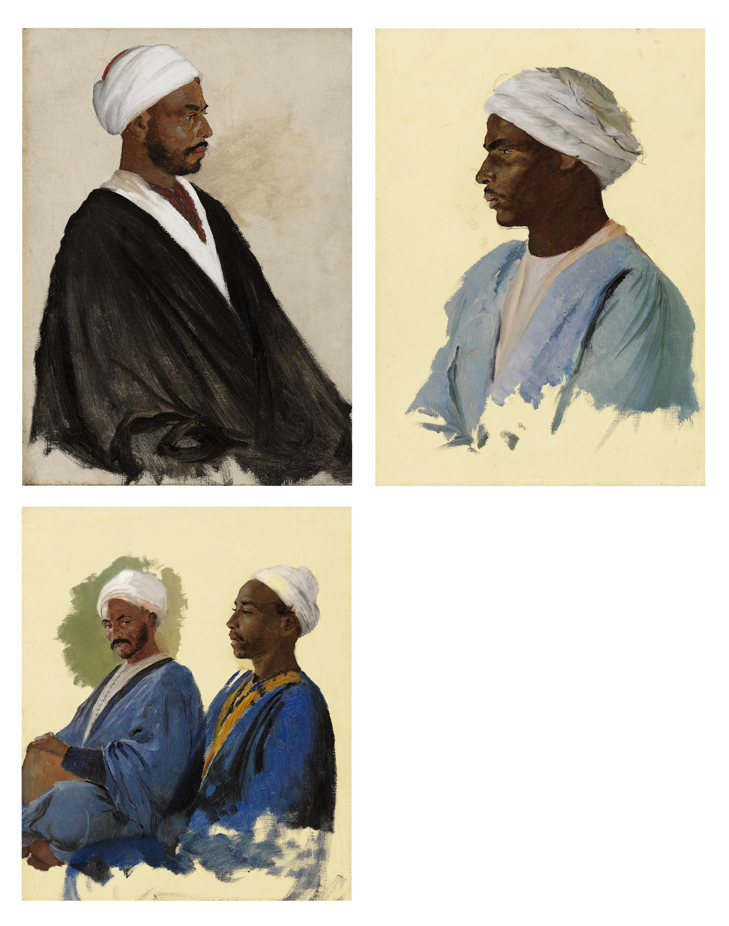 Edwin Lord Weeks — Три исследования североафриканских мужчин