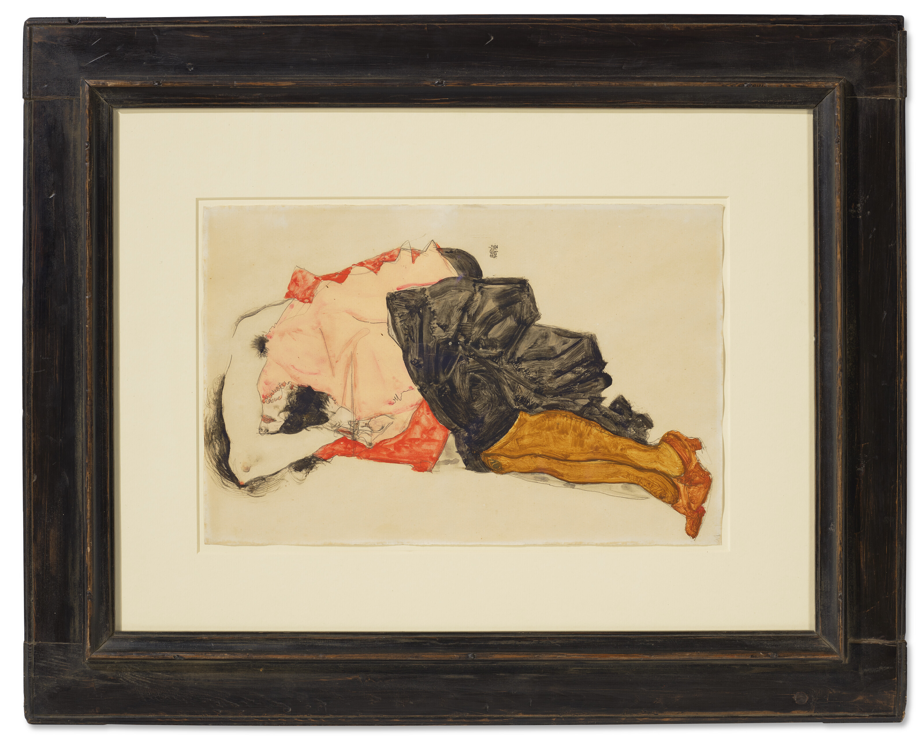 Egon Schiele — Фрау, дас Зихт вербергенд, изображение 2