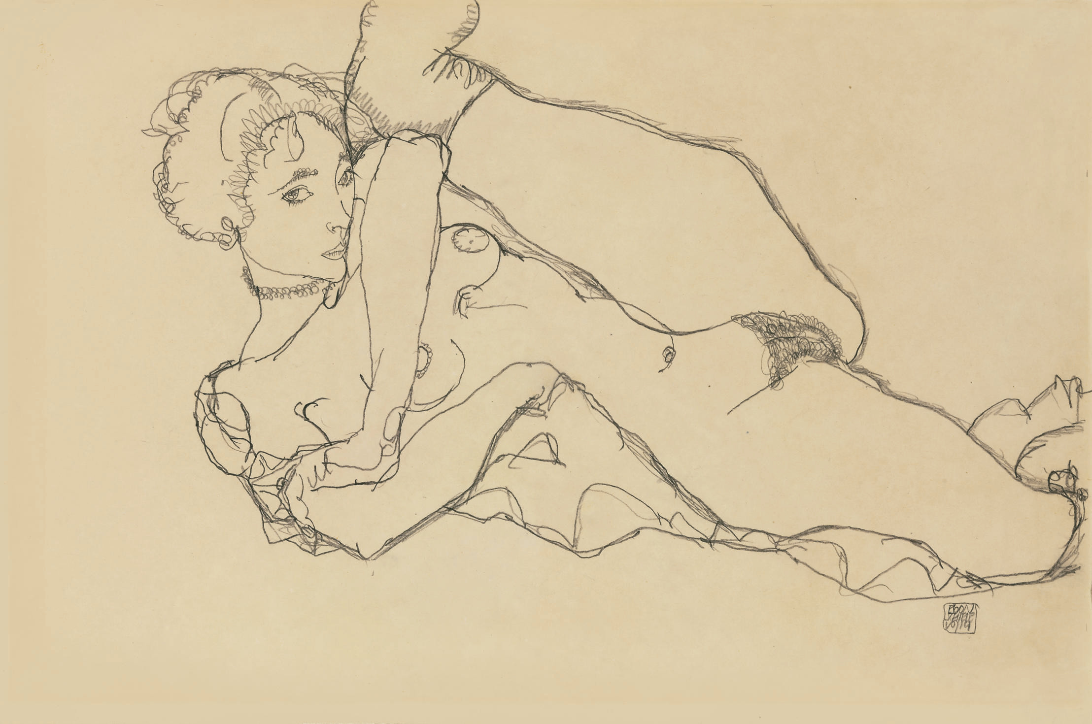 Egon Schiele — Партнер, действующий в соответствии с ангезогенем, является