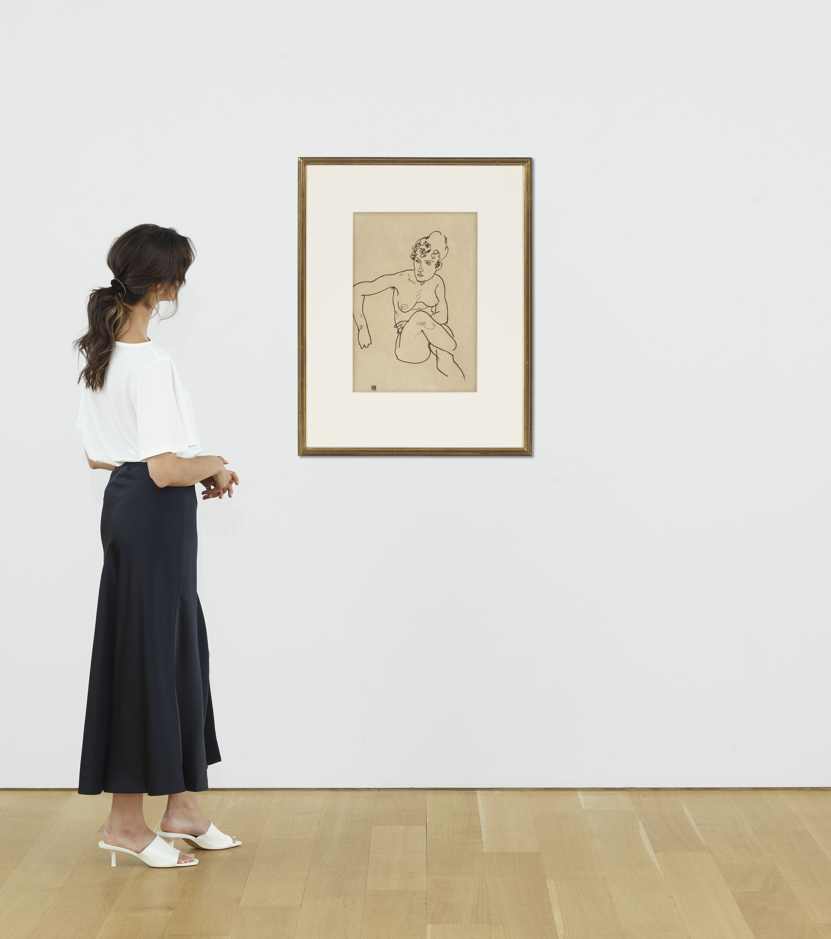 Egon Schiele — Ситцендер вайблихер, актер фон ворн, изображение 4