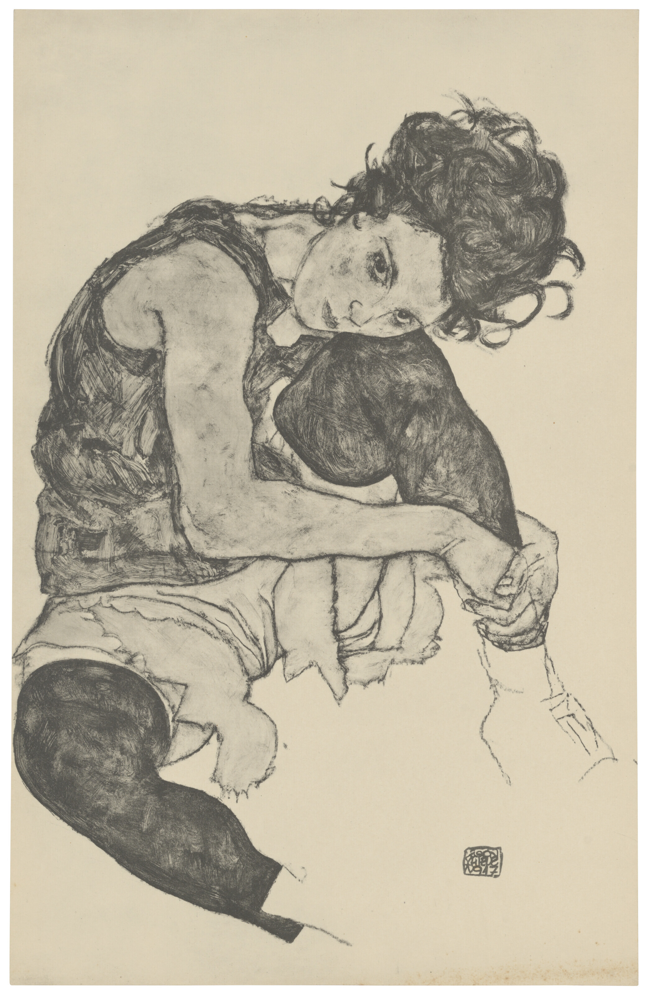 Egon Schiele — Цайхнунген Эгон Шиле/12 Блаттер в оригинале, изображение 2