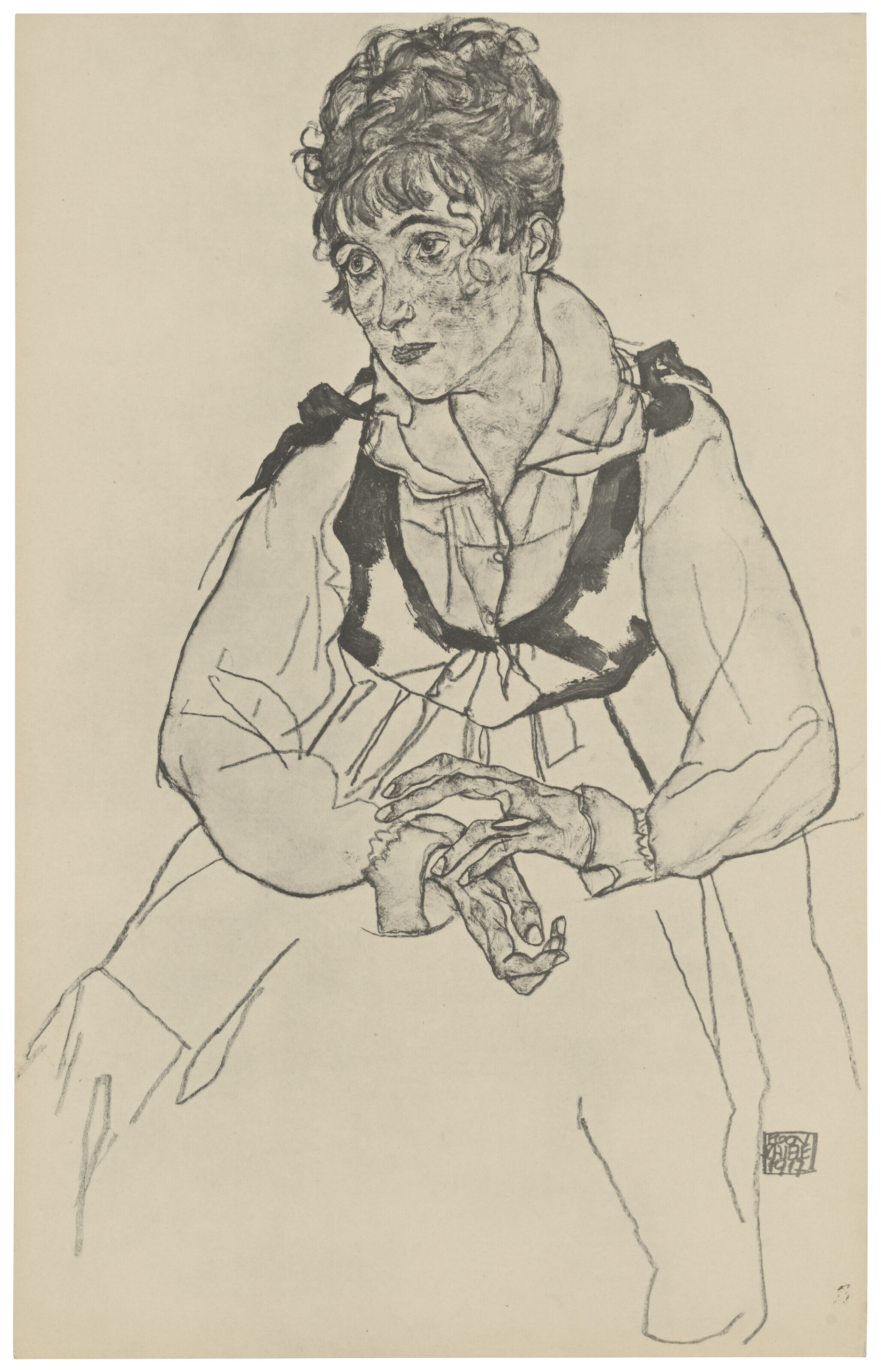 Egon Schiele — Цайхнунген Эгон Шиле/12 Блаттер в оригинале, изображение 12